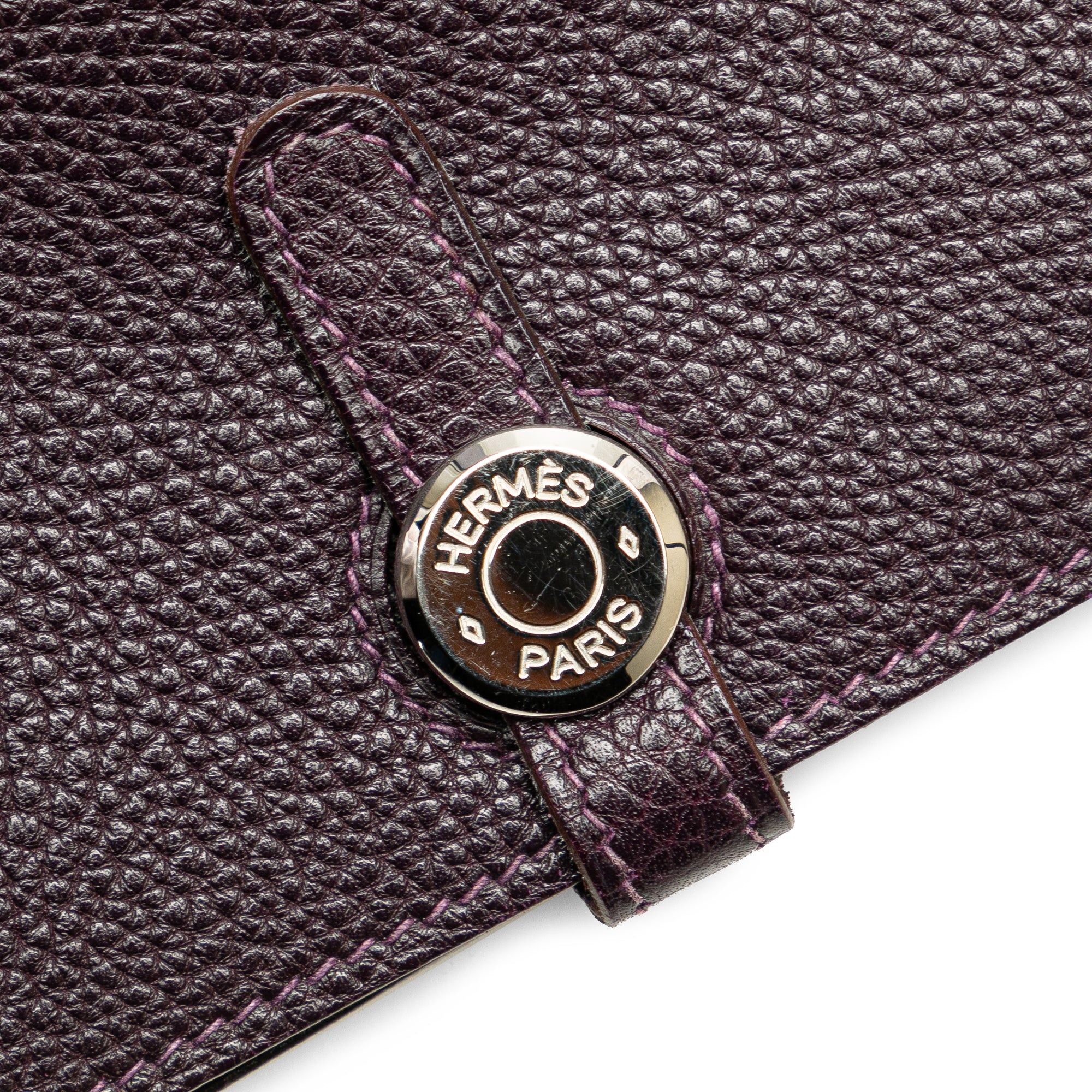 Hermes Hermès Togo Dogon Wallet GM Purple Size ONE SIZE - 7 Thumbnail