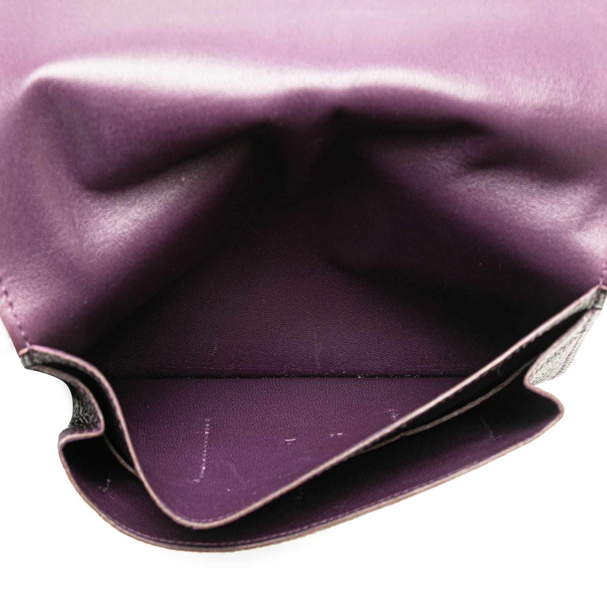 Hermes Hermès Togo Dogon Wallet GM Purple Size ONE SIZE - 4 Thumbnail