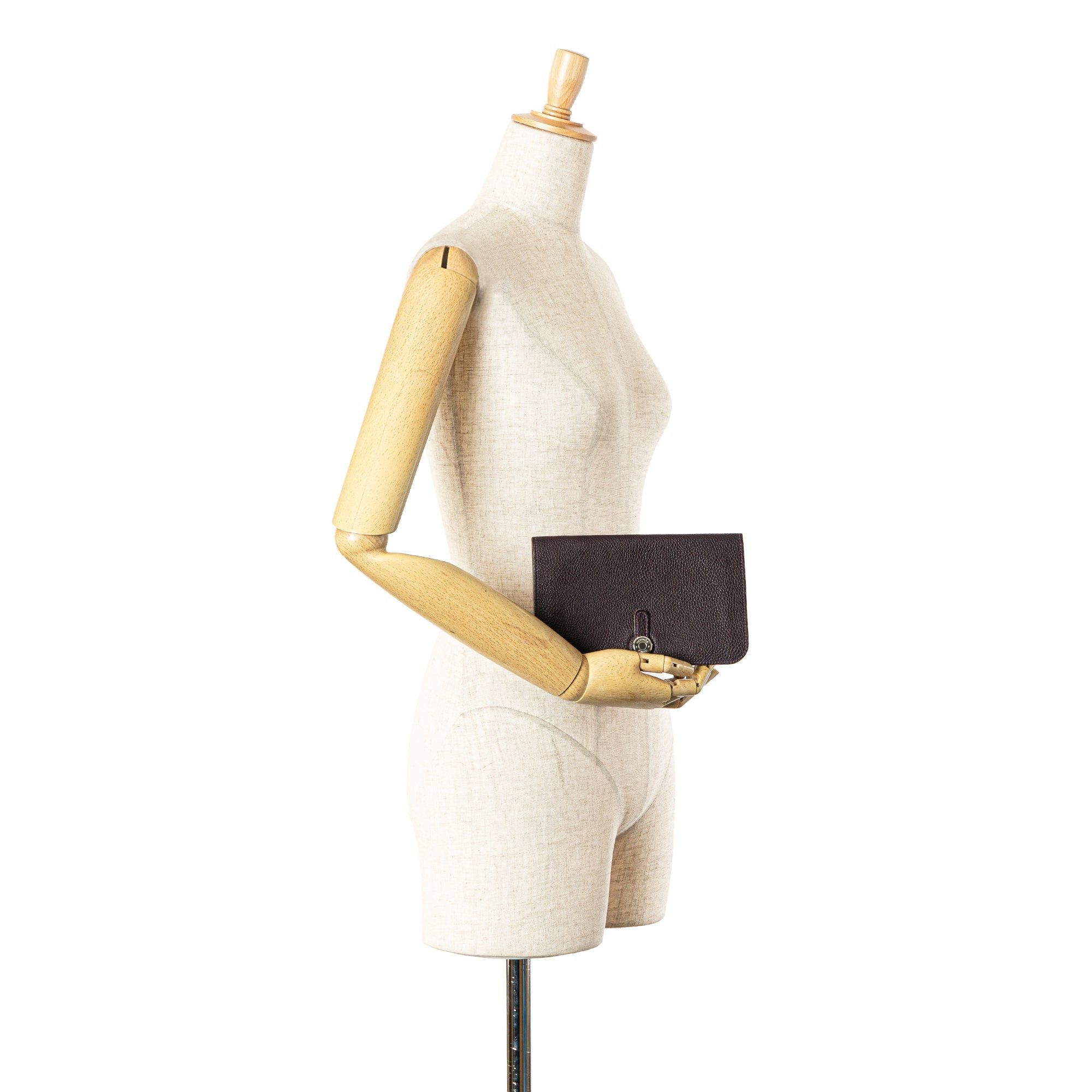 Hermes Hermès Togo Dogon Wallet GM Purple Size ONE SIZE - 10 Thumbnail