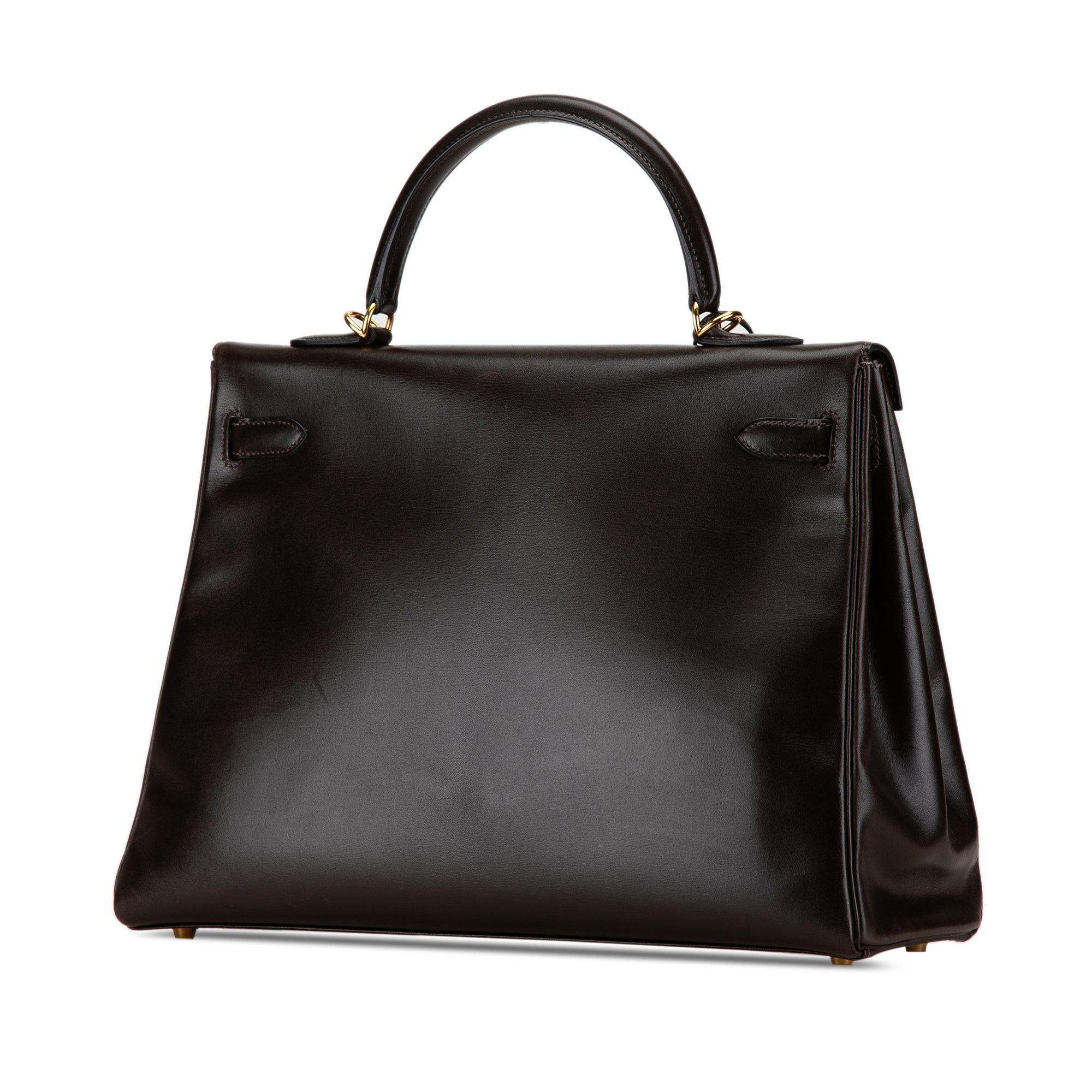 Hermes Hermès Box Calf Kelly II Retourne 32 Brown Size ONE SIZE - 2 Thumbnail