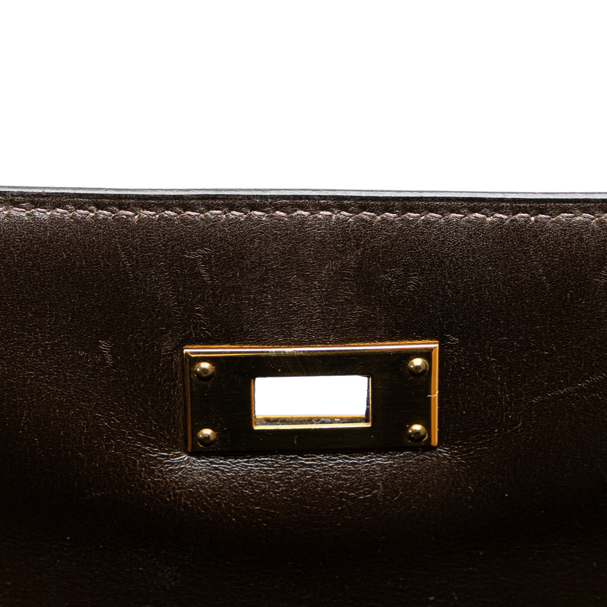 Hermes Hermès Box Calf Kelly II Retourne 32 Brown Size ONE SIZE - 8 Thumbnail