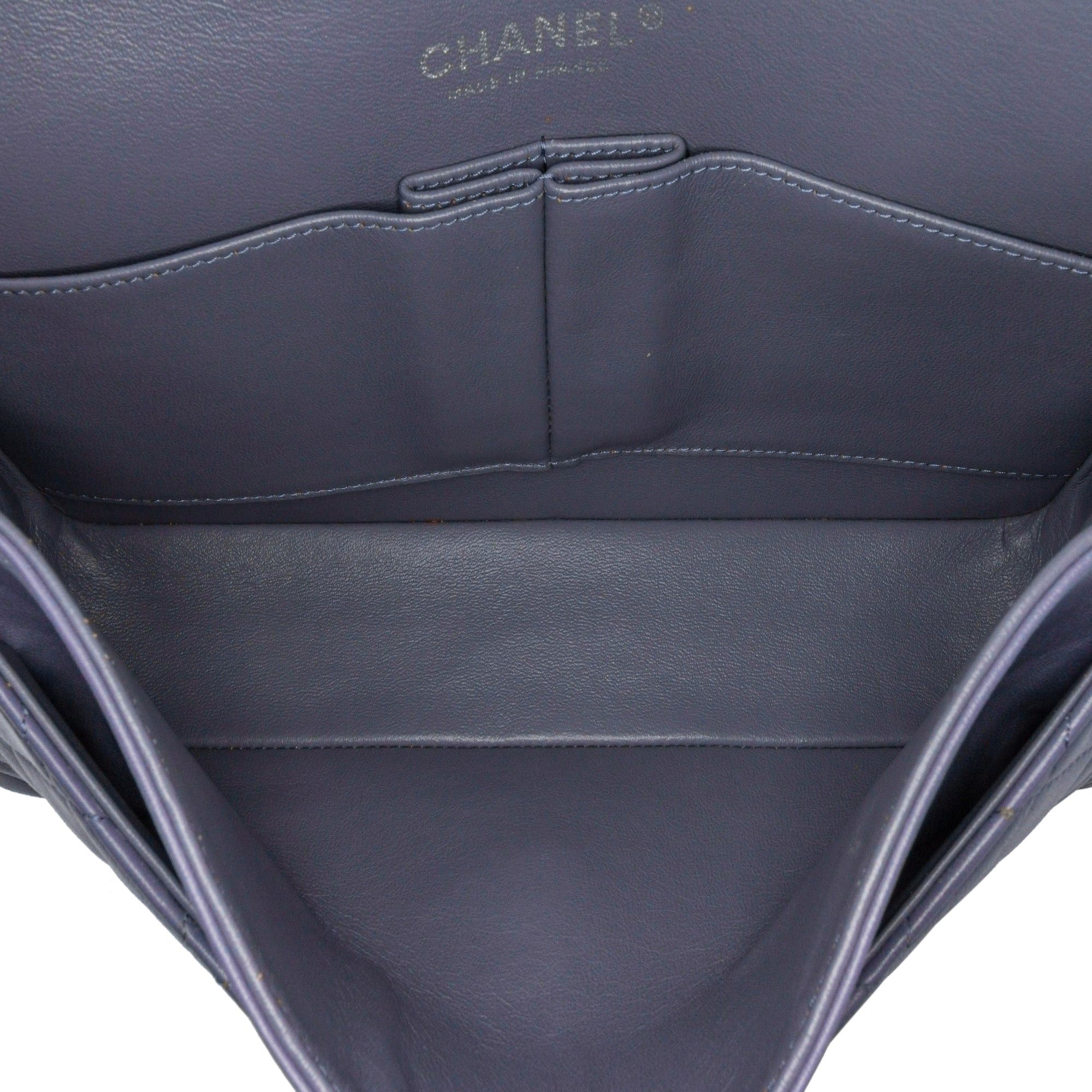 Chanel Chanel Medium Classic Lambskin Double Flap Purple Size ONE SIZE - 4 Thumbnail
