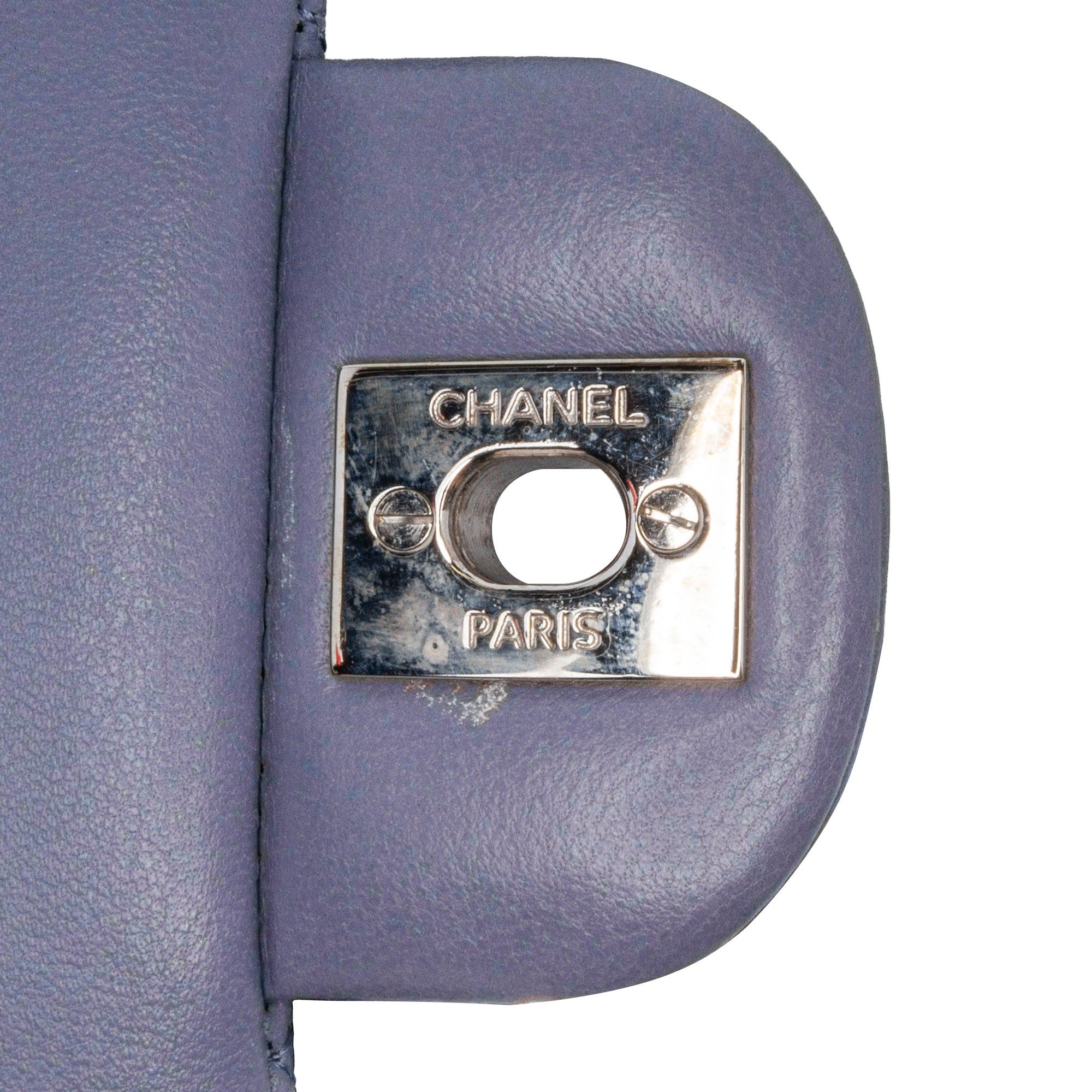 Chanel Chanel Medium Classic Lambskin Double Flap Purple Size ONE SIZE - 8 Thumbnail