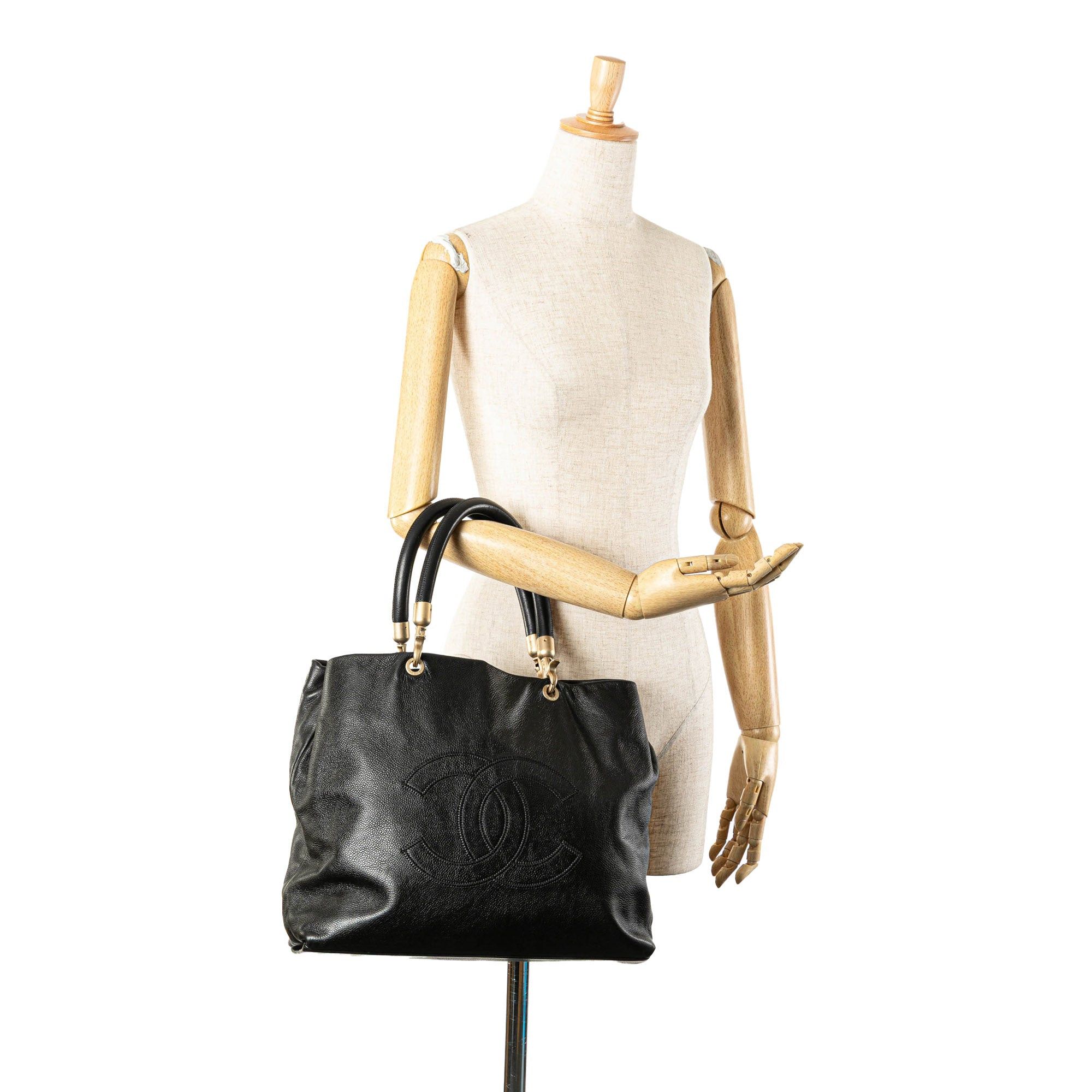 Chanel Chanel CC Caviar Tote Black Size ONE SIZE - 14 Thumbnail