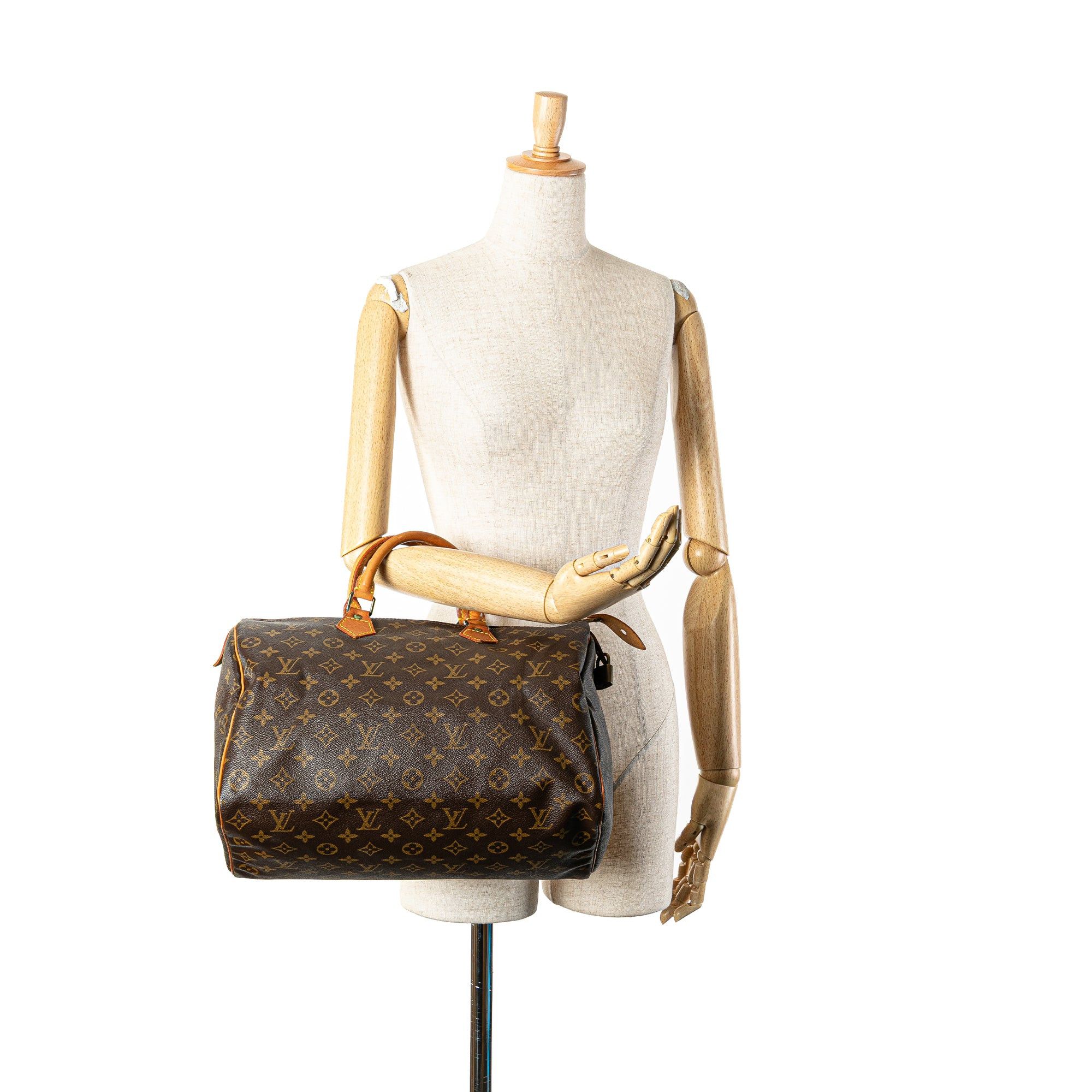 Louis Vuitton Louis Vuitton Monogram Speedy 35 Brown Size ONE SIZE - 13 Thumbnail