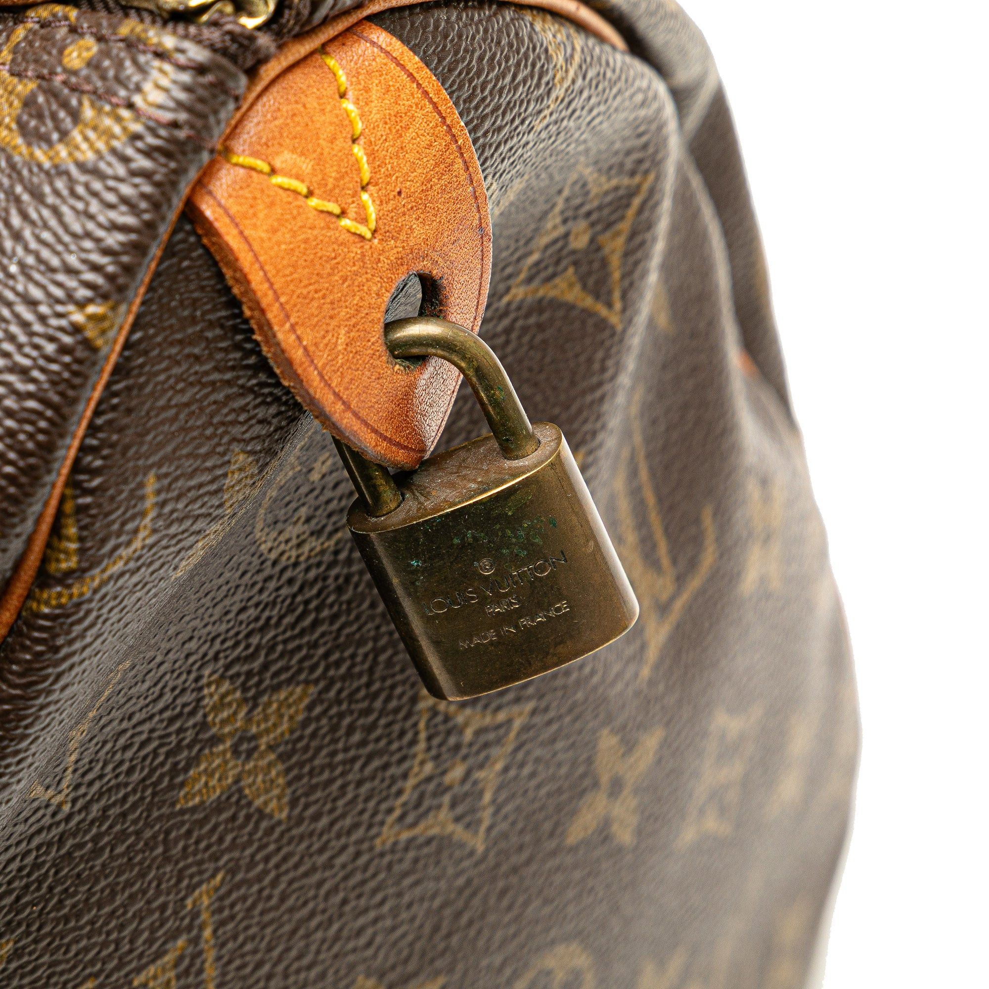 Louis Vuitton Louis Vuitton Monogram Speedy 35 Brown Size ONE SIZE - 10 Thumbnail