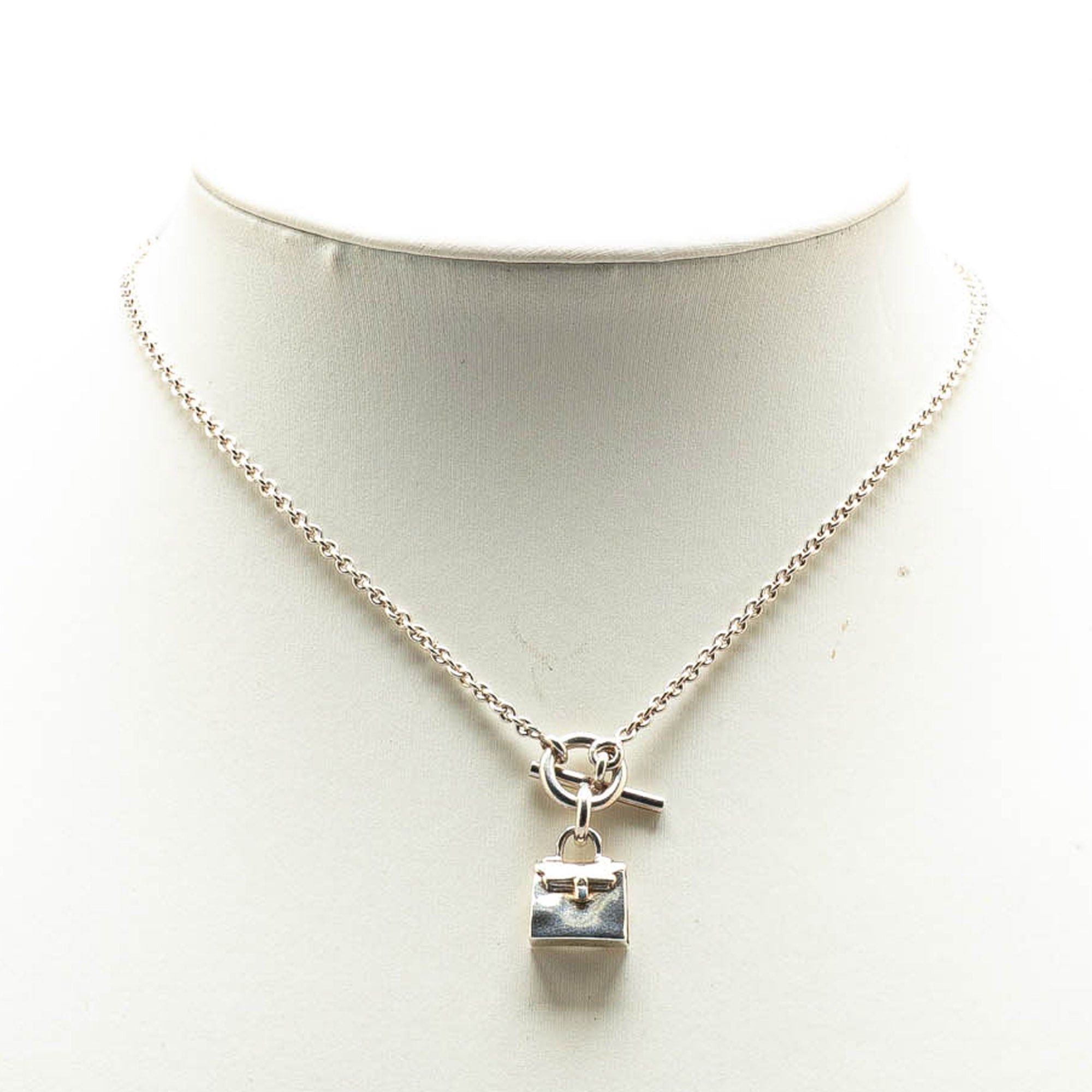 Hermes Hermès Sterling Silver Amulets Kelly Pendant Necklace Silver Size ONE SIZE - 5 Thumbnail