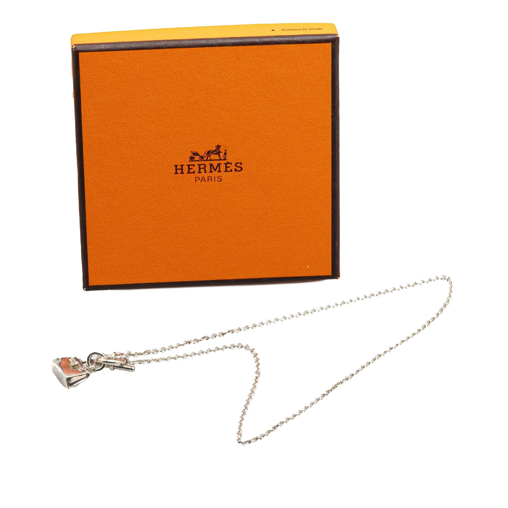 Hermes Hermès Sterling Silver Amulets Kelly Pendant Necklace Silver Size ONE SIZE - 6 Thumbnail