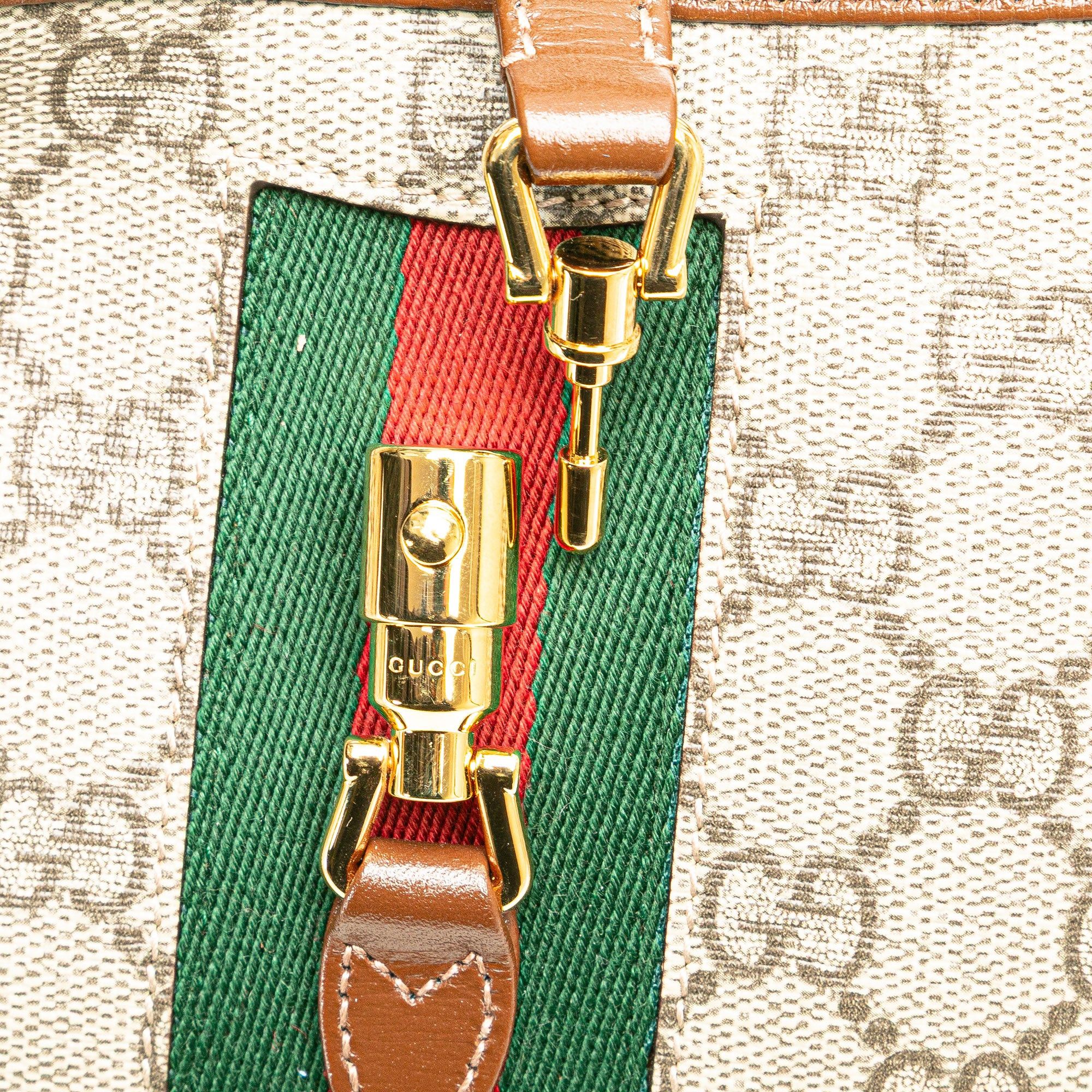 Gucci Gucci Mini GG Supreme Jackie 1961 Crossbody Brown Size ONE SIZE - 8 Thumbnail