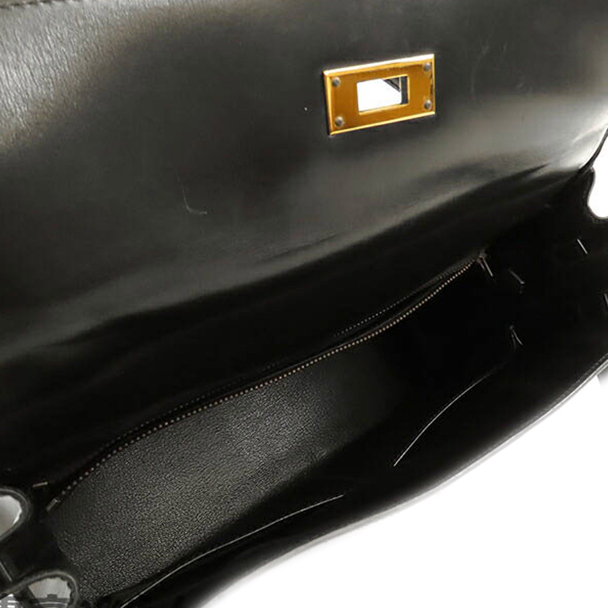 Hermes Hermès Box Calf Kelly Retourne 32 Black Size ONE SIZE - 4 Thumbnail