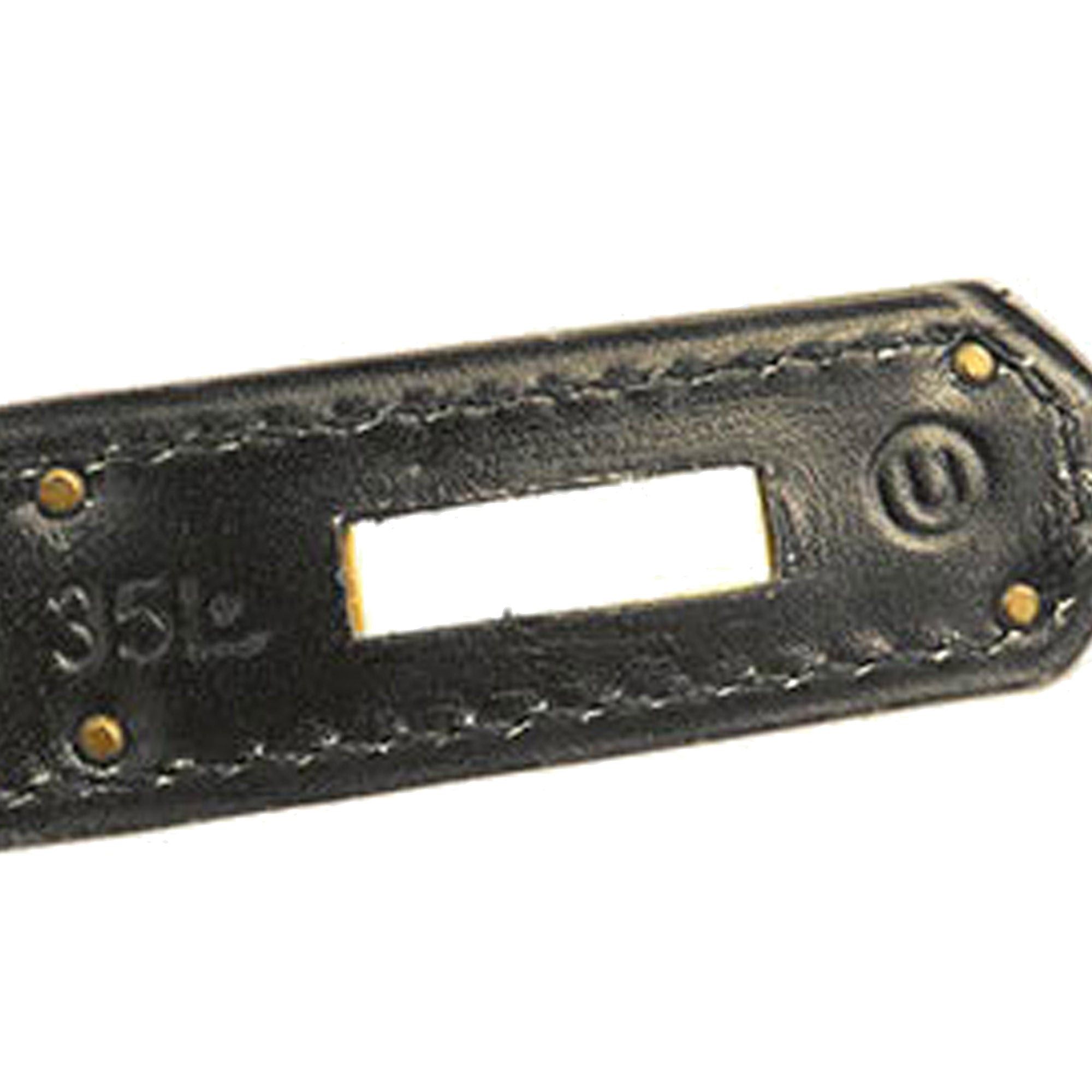 Hermes Hermès Box Calf Kelly Retourne 32 Black Size ONE SIZE - 7 Thumbnail