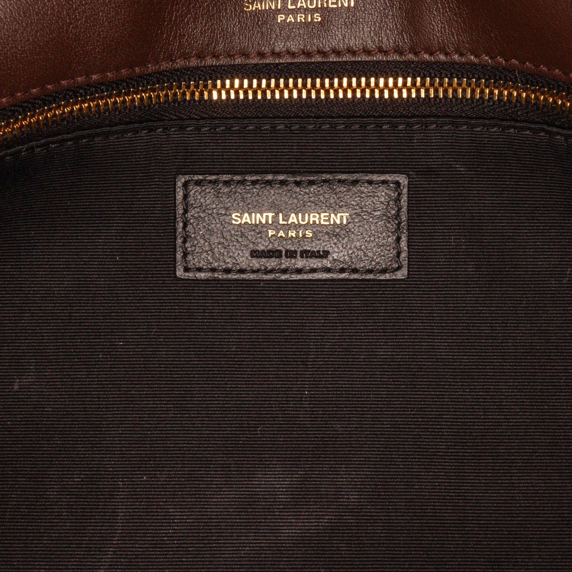 Saint Laurent Paris Saint Laurent Raffia Niki Shoulder Bag Brown Size ONE SIZE - 7 Thumbnail