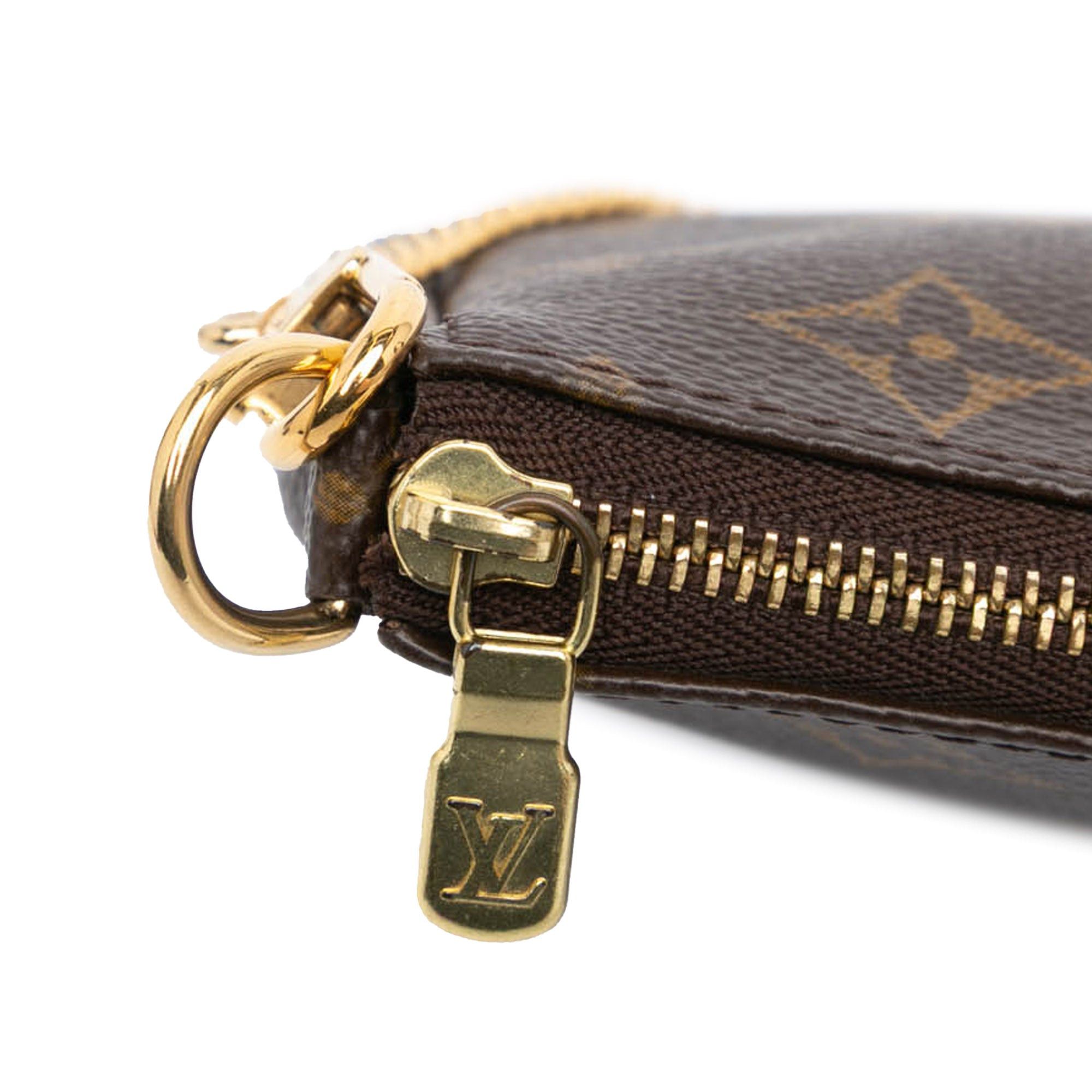 Louis Vuitton Louis Vuitton Monogram Mini Pochette Accessories Brown Size ONE SIZE - 7 Thumbnail