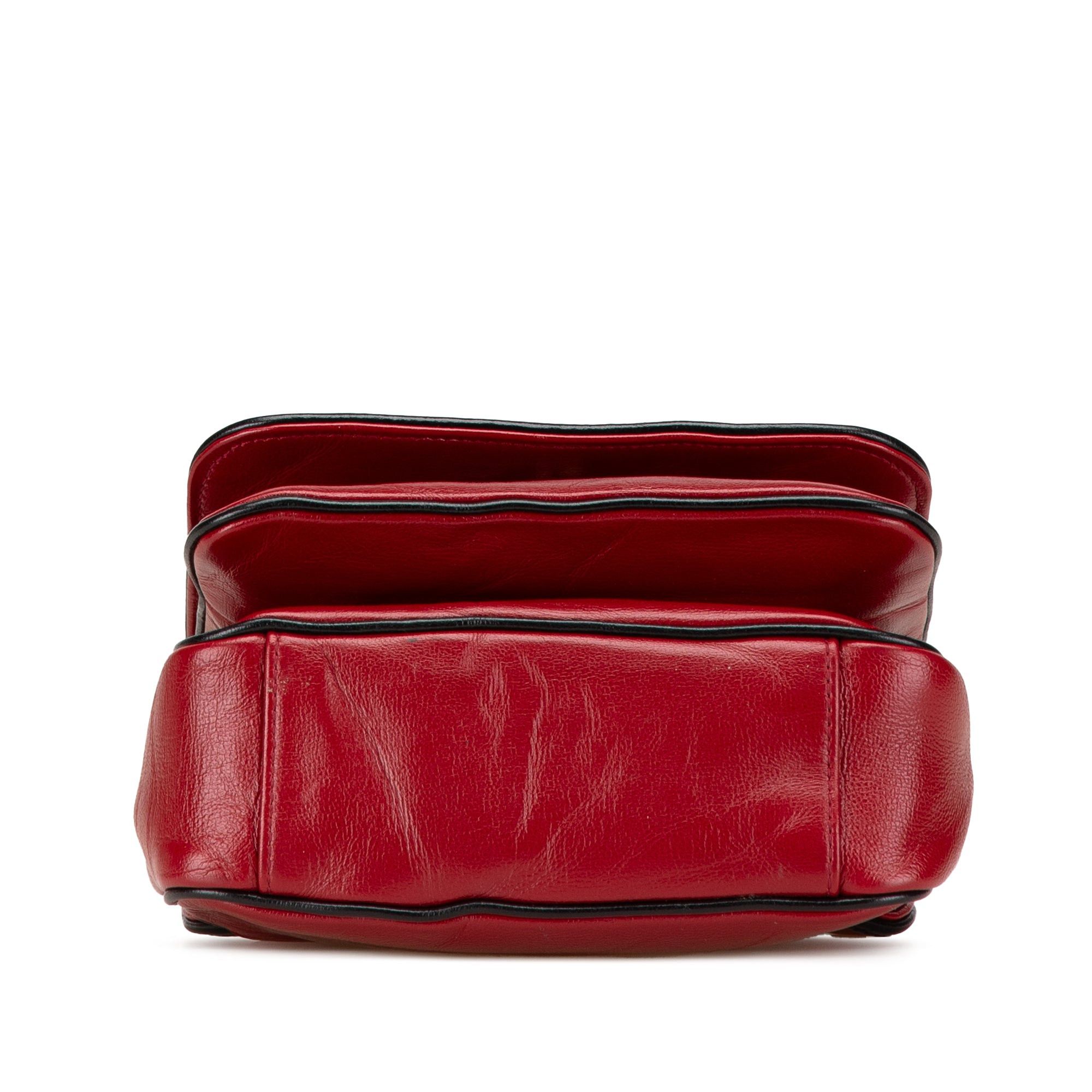 Gucci Gucci Mini Leather Marina Shoulder Bag Red Size ONE SIZE - 3 Thumbnail