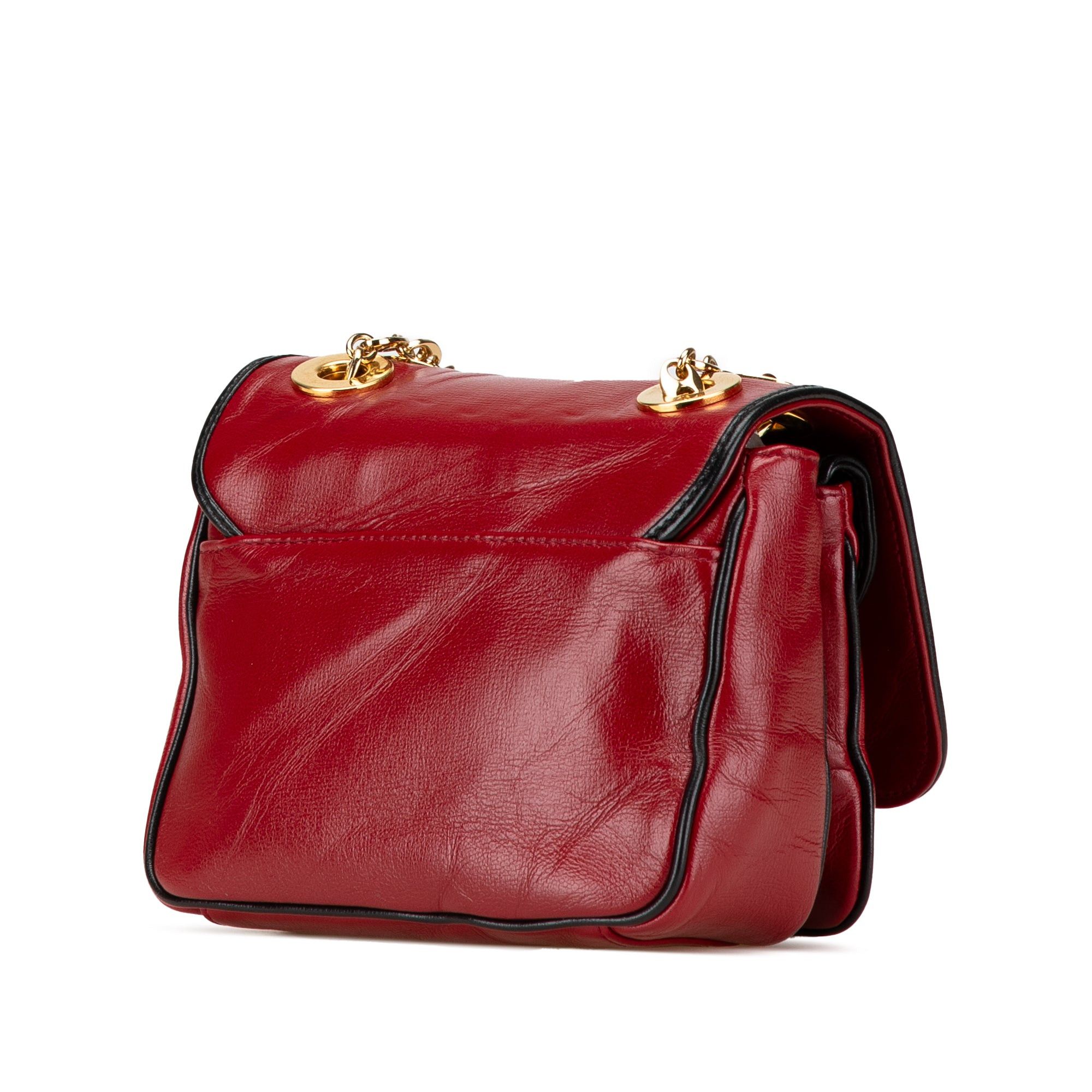 Gucci Gucci Mini Leather Marina Shoulder Bag Red Size ONE SIZE - 2 Thumbnail