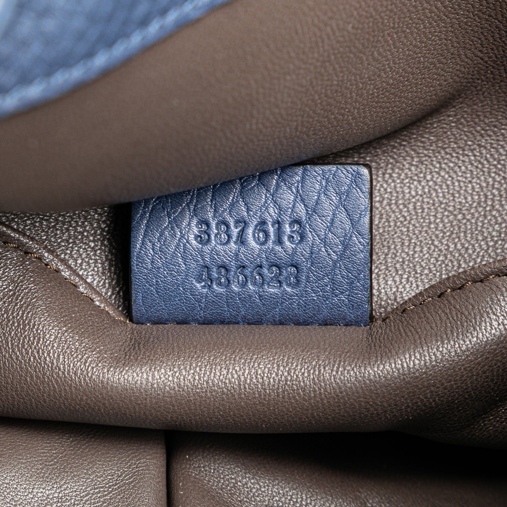 Gucci Gucci Leather Miss Bamboo Tassel Bucket Bag Blue Size ONE SIZE - 6 Thumbnail