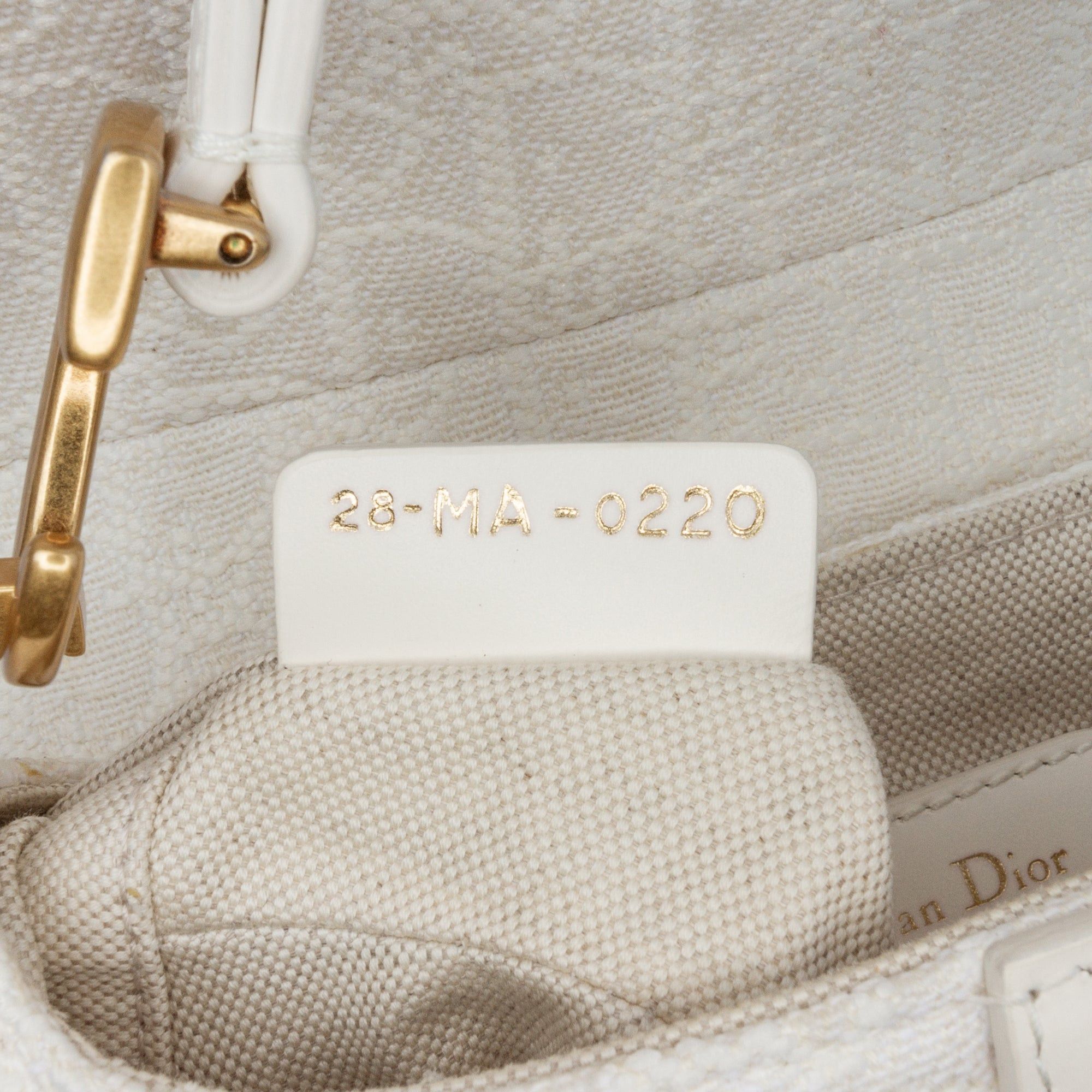 Dior Dior Mini Oblique Canvas Saddle Bag White Size ONE SIZE - 5 Thumbnail