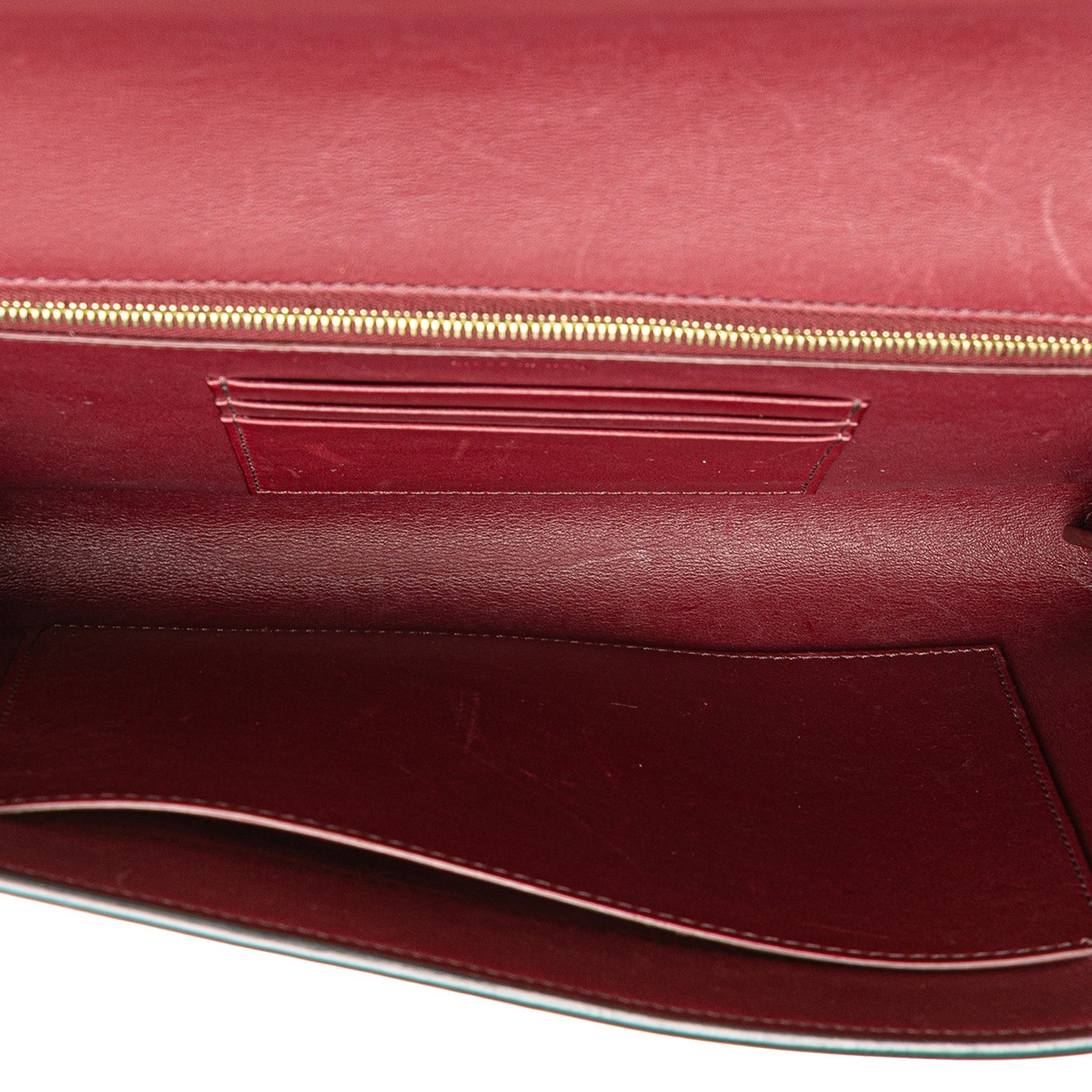 Celine Celine Smooth Calfskin Trotter Clutch Black Size ONE SIZE - 4 Thumbnail