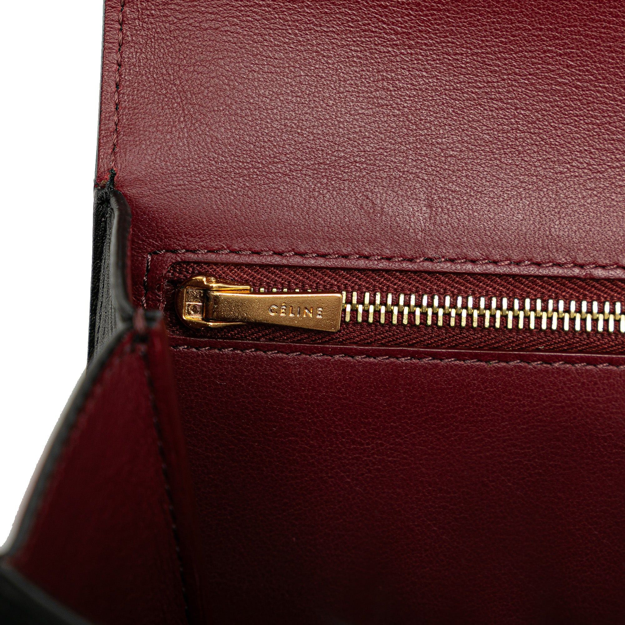 Celine Celine Smooth Calfskin Trotter Clutch Black Size ONE SIZE - 7 Thumbnail