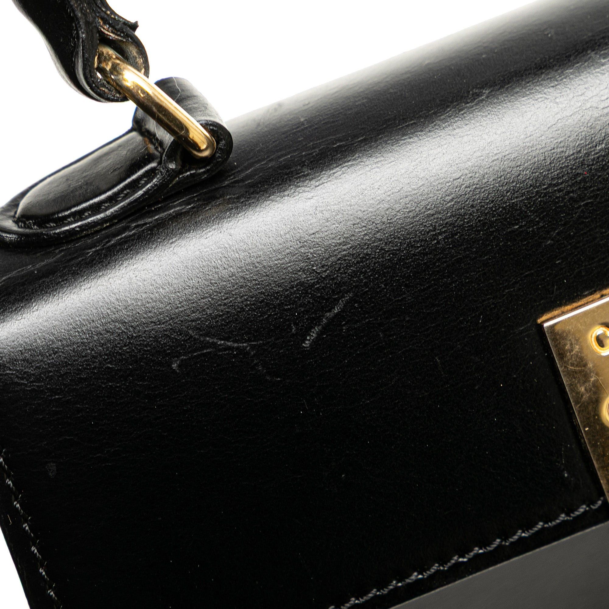 Celine Celine Leather Handbag Black Size ONE SIZE - 9 Thumbnail