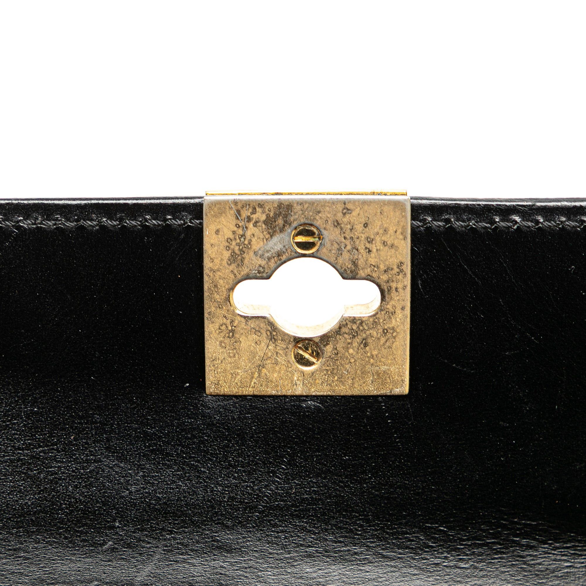 Celine Celine Leather Handbag Black Size ONE SIZE - 10 Thumbnail