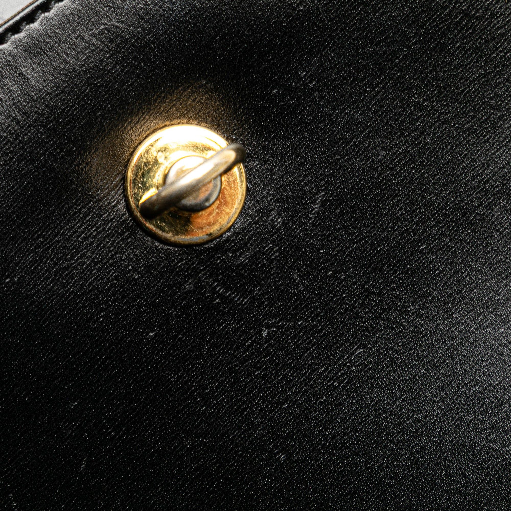Celine Celine Leather Handbag Black Size ONE SIZE - 8 Thumbnail
