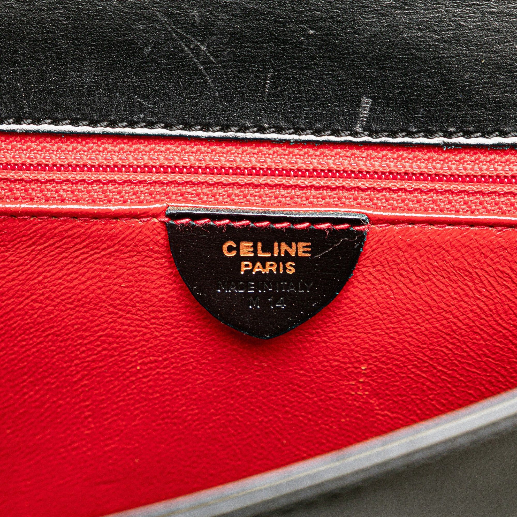 Celine Celine Leather Handbag Black Size ONE SIZE - 5 Thumbnail