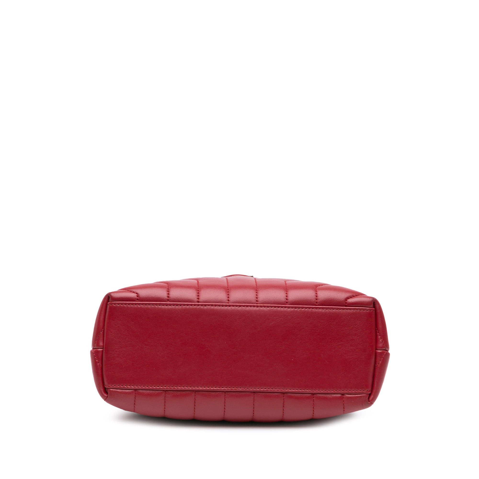 Saint Laurent Paris Saint Laurent Small Leather Monogram Loulou Crossbody Red Size ONE SIZE - 3 Thumbnail