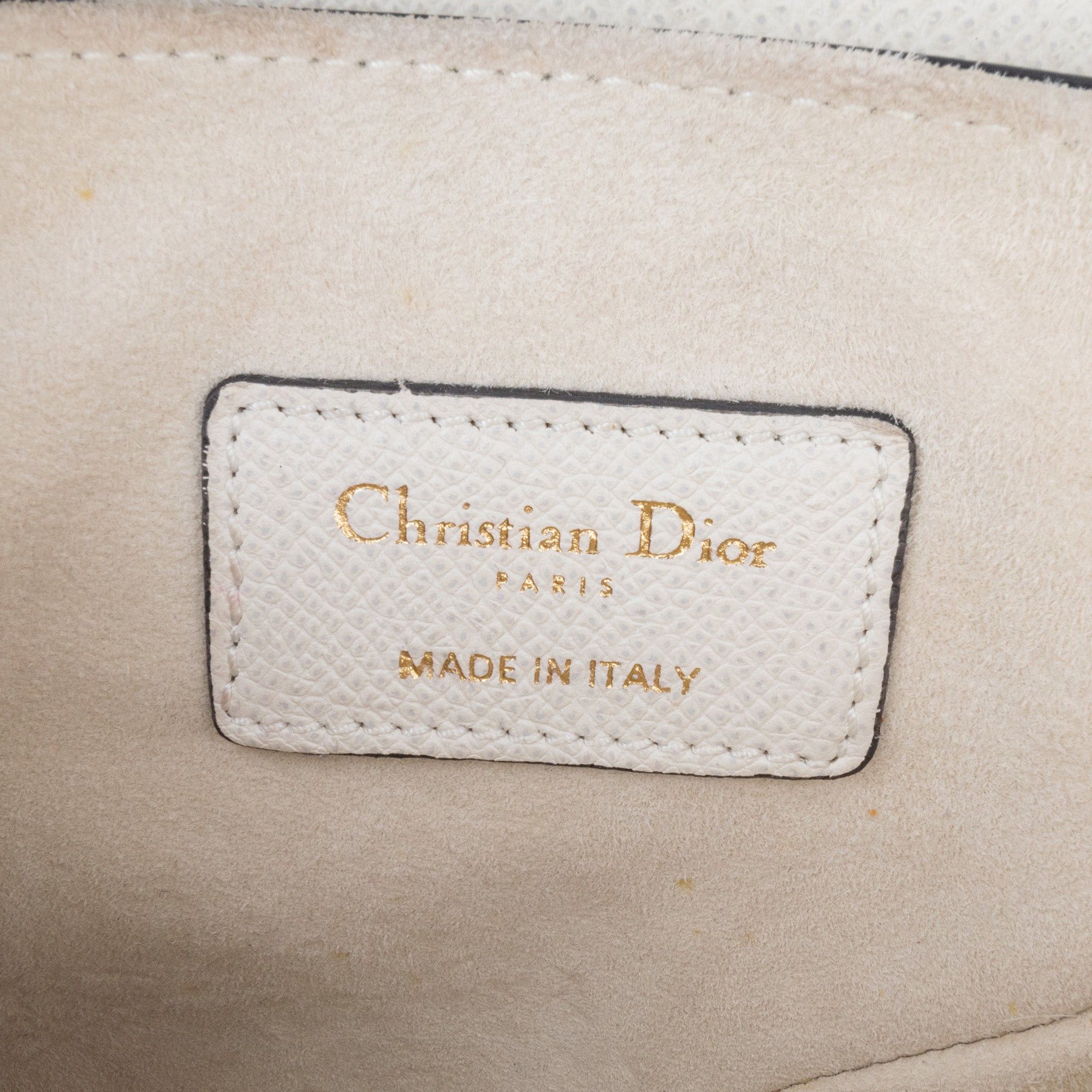 Dior Dior Mini Grained Calfskin Saddle Bag White Size ONE SIZE - 5 Thumbnail