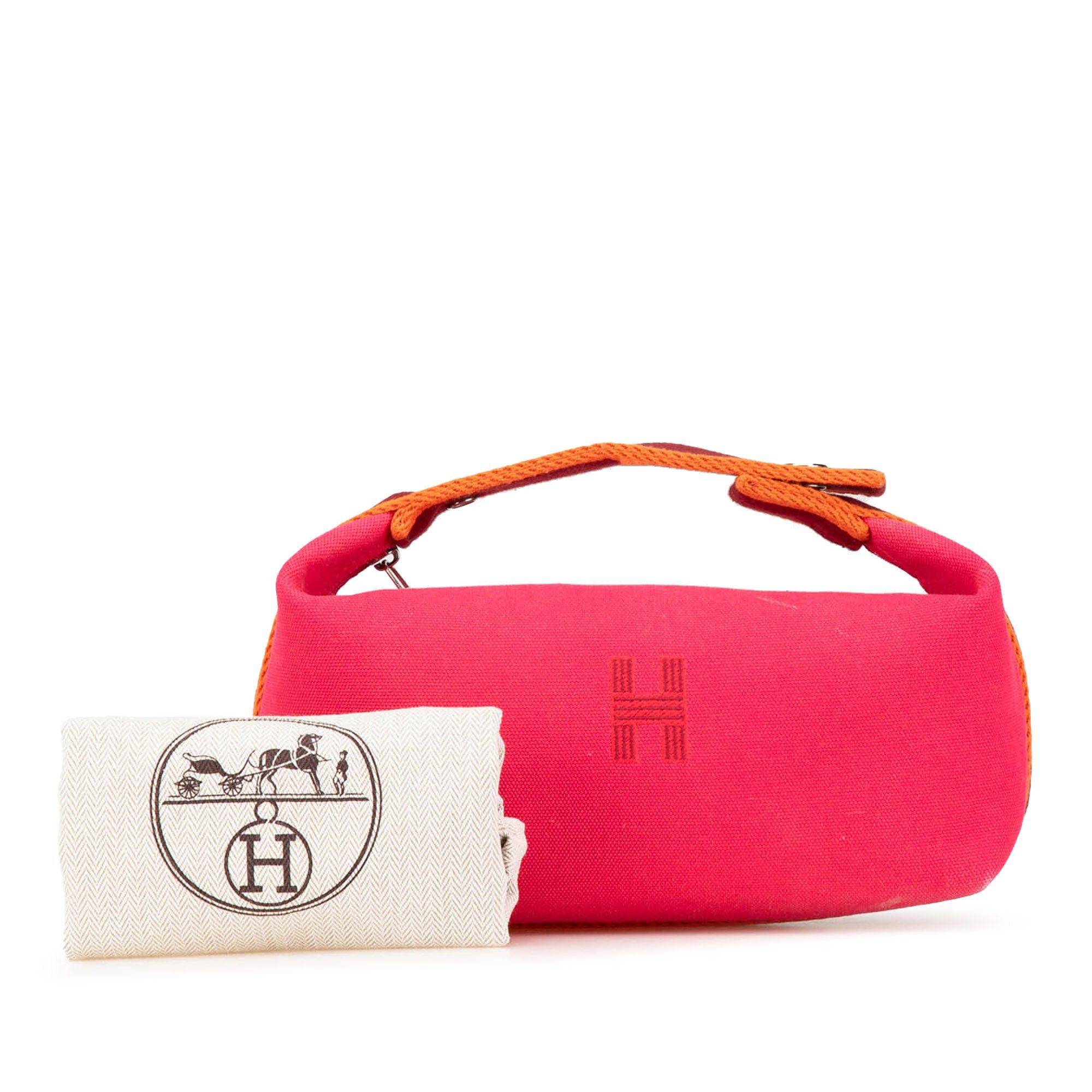 Hermes Hermès Small Toile Bride A Brac Pink Size ONE SIZE - 13 Thumbnail