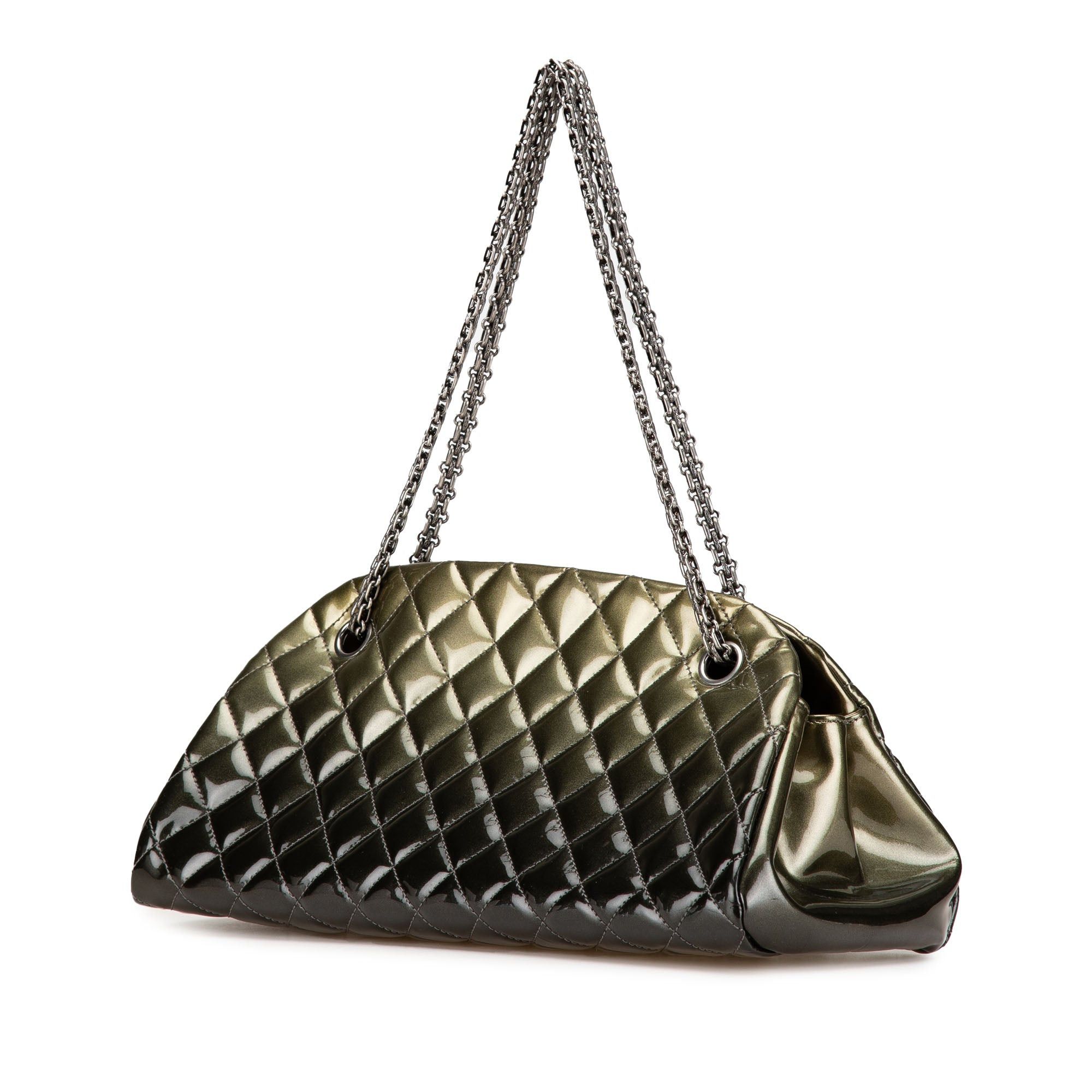 Chanel Chanel Medium Patent Ombre Just Mademoiselle Shoulder Bag Green Size ONE SIZE - 2 Thumbnail