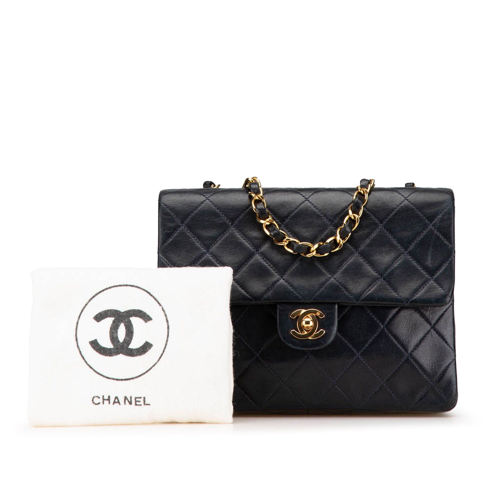 Chanel Chanel Mini Classic Lambskin Single Flap Black Size ONE SIZE - 15 Thumbnail