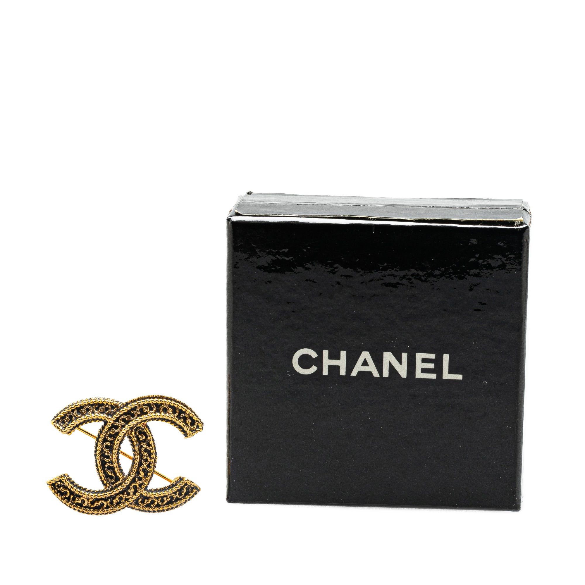 Chanel Chanel Gold Plated CC Brooch Gold Size ONE SIZE - 5 Thumbnail