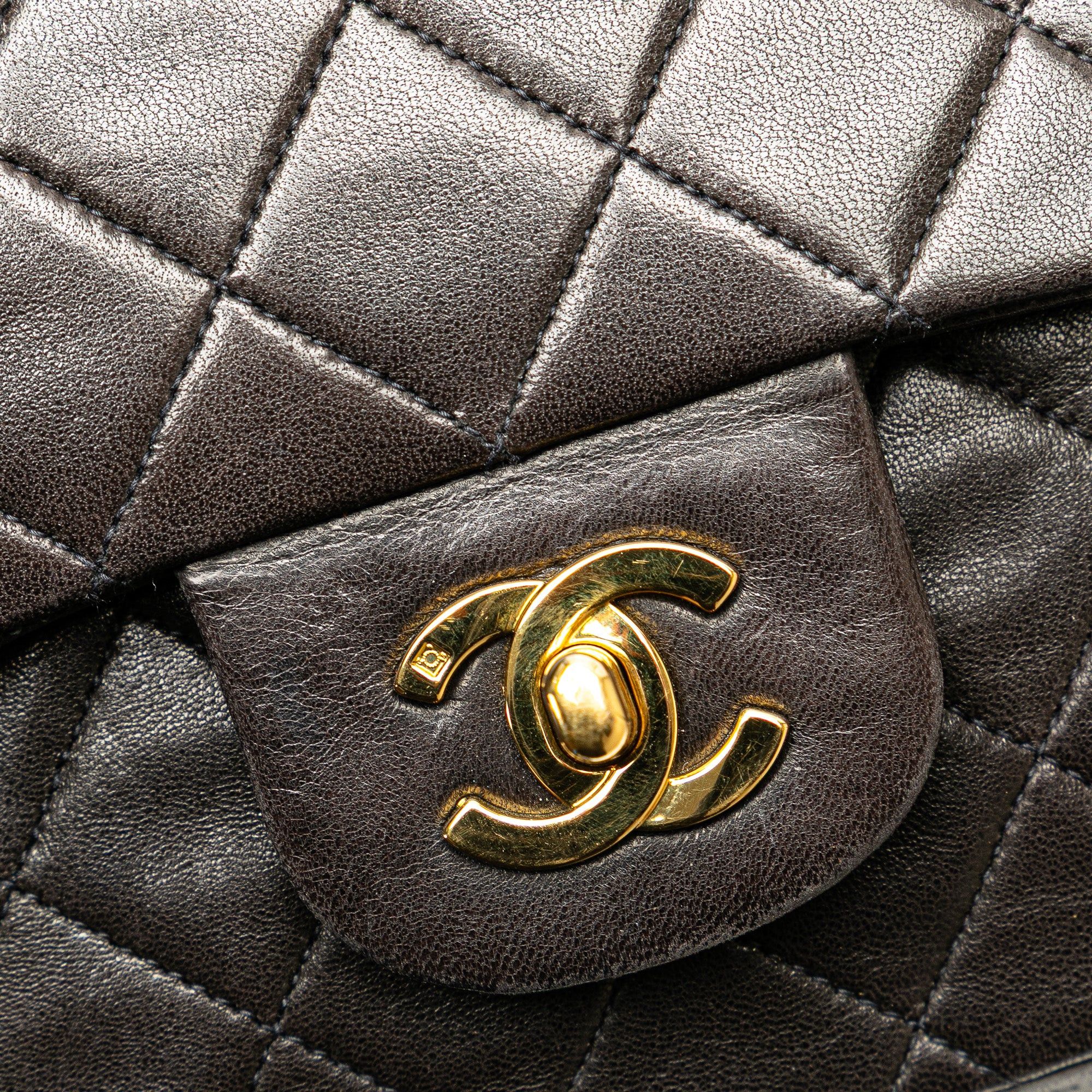 Chanel Chanel Medium Classic Lambskin Double Flap Brown Size ONE SIZE - 11 Thumbnail
