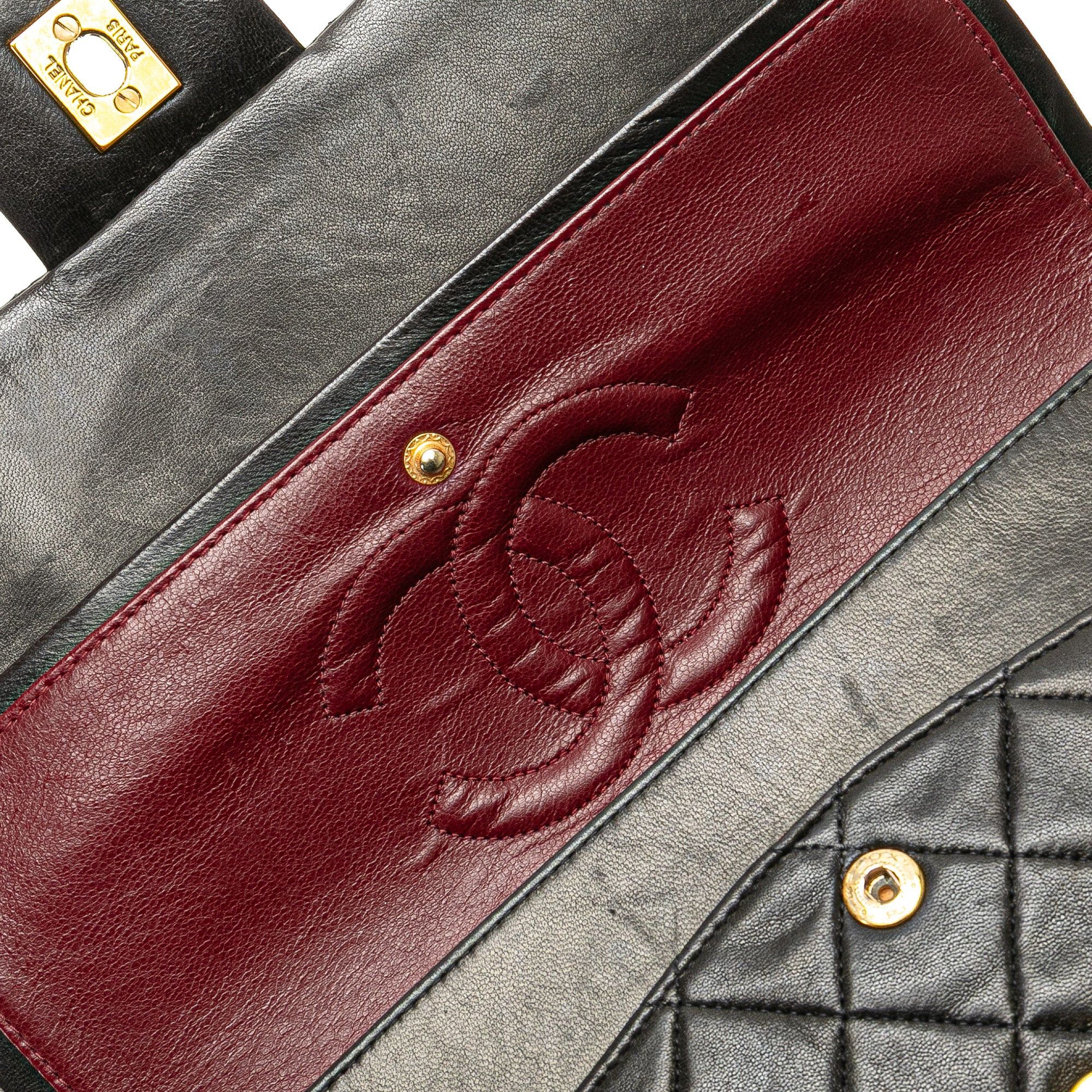 Chanel Chanel Medium Classic Lambskin Double Flap Brown Size ONE SIZE - 9 Thumbnail
