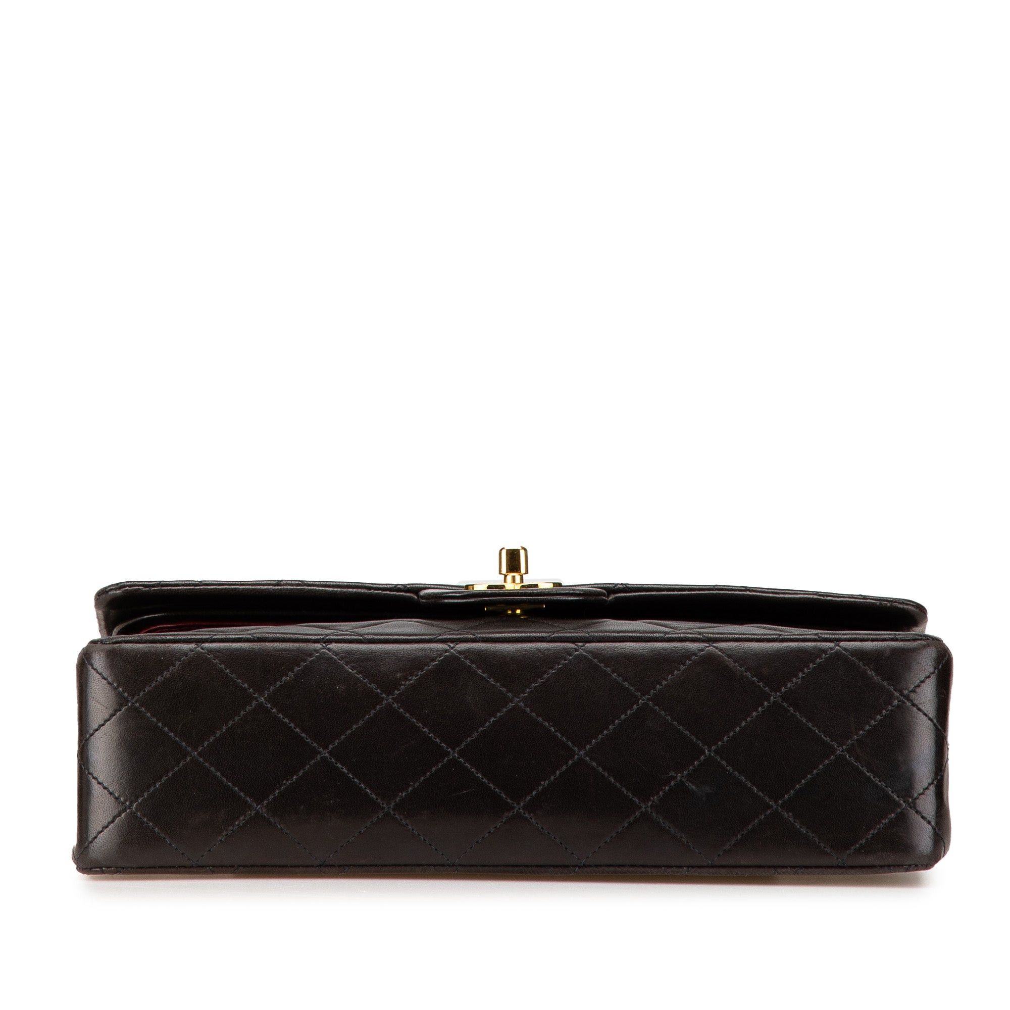 Chanel Chanel Medium Classic Lambskin Double Flap Brown Size ONE SIZE - 3 Thumbnail