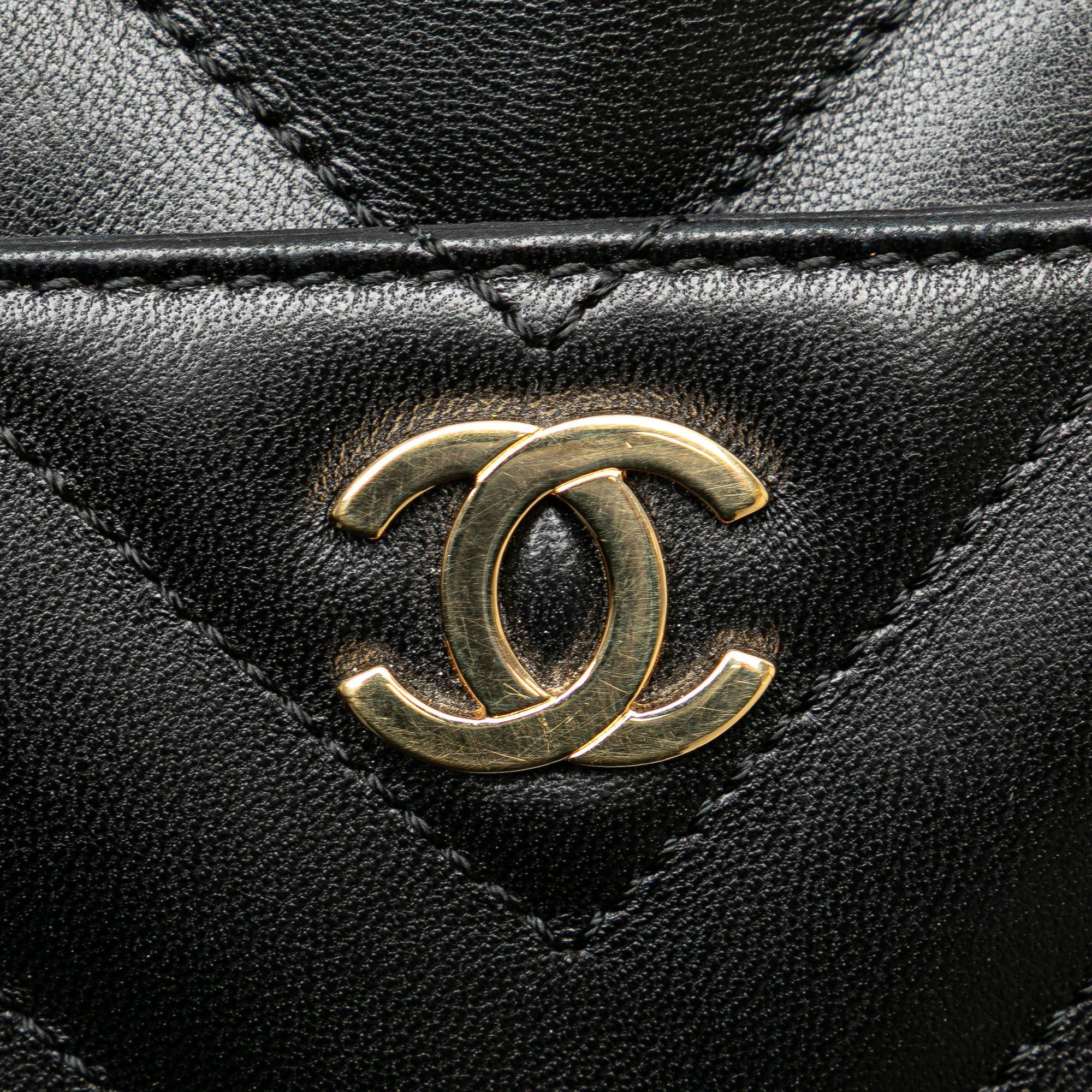 Chanel Chanel CC Chevron Lambskin Camera Shoulder Bag Black Size ONE SIZE - 10 Thumbnail