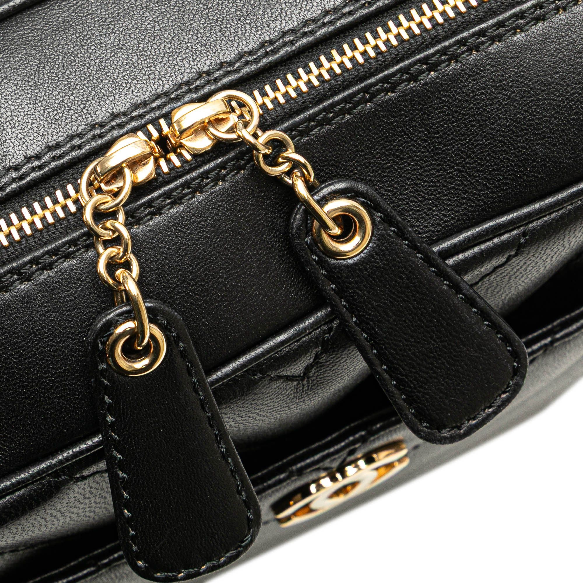 Chanel Chanel CC Chevron Lambskin Camera Shoulder Bag Black Size ONE SIZE - 11 Thumbnail