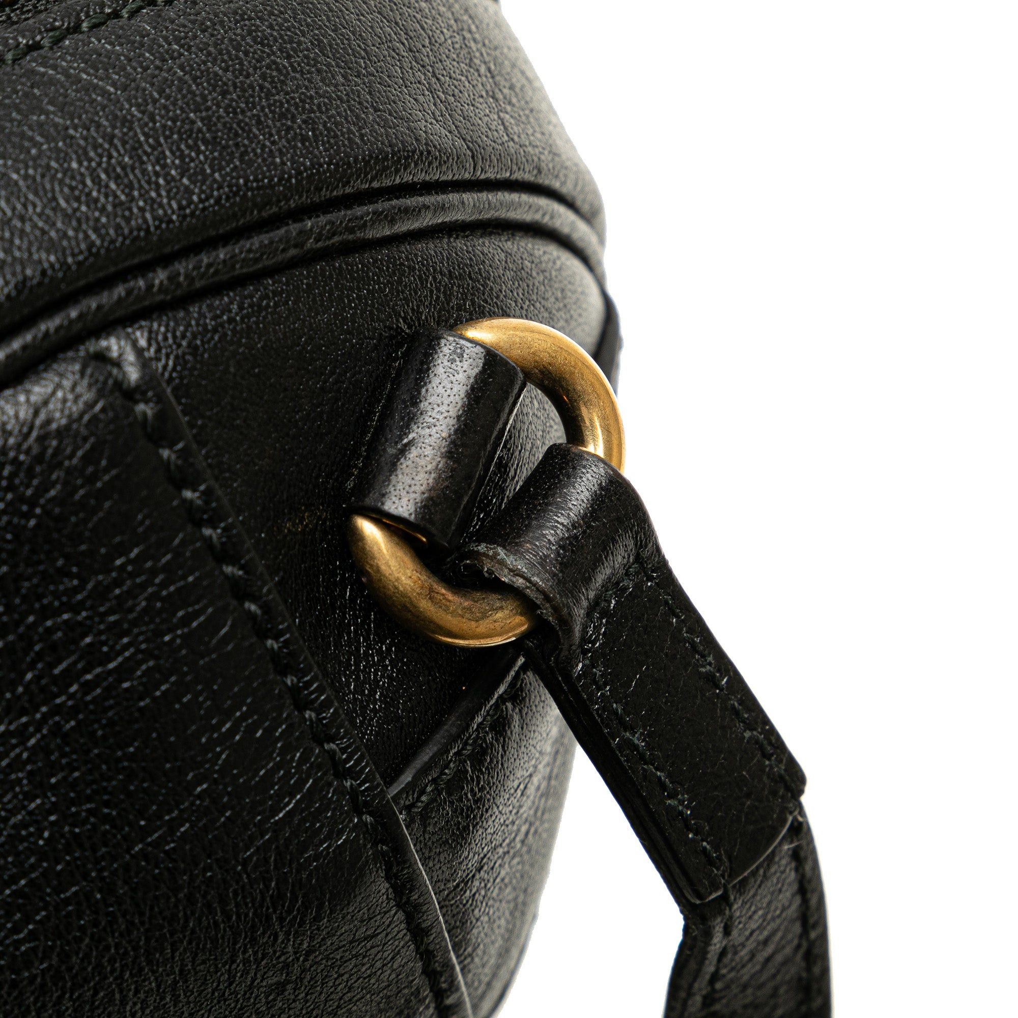Gucci Gucci Mini Leather Water Buffalo Tifosa Basketball Bag Black Size ONE SIZE - 11 Thumbnail