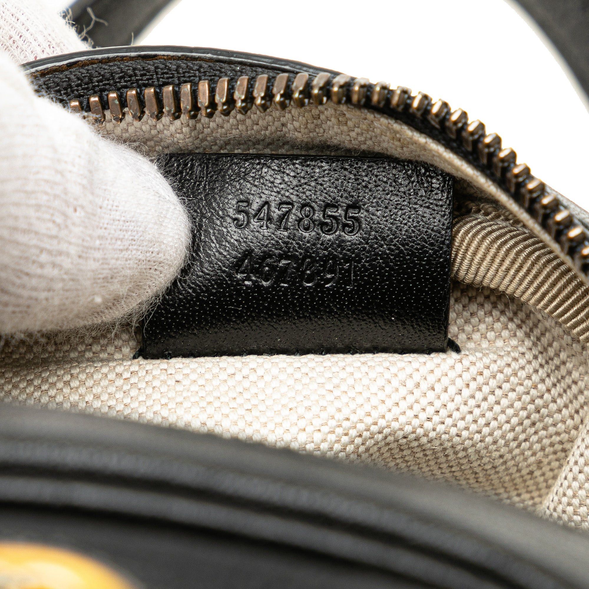 Gucci Gucci Mini Leather Water Buffalo Tifosa Basketball Bag Black Size ONE SIZE - 6 Thumbnail