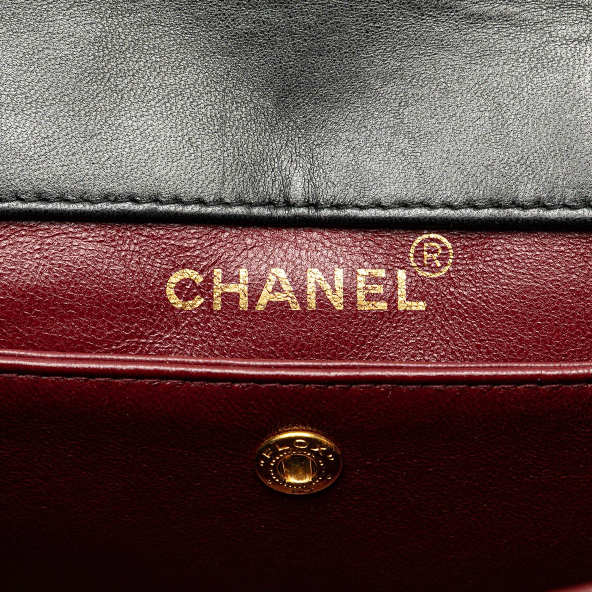 Chanel Chanel Medium CC Quilted Lambskin Single Flap Black Size ONE SIZE - 6 Thumbnail