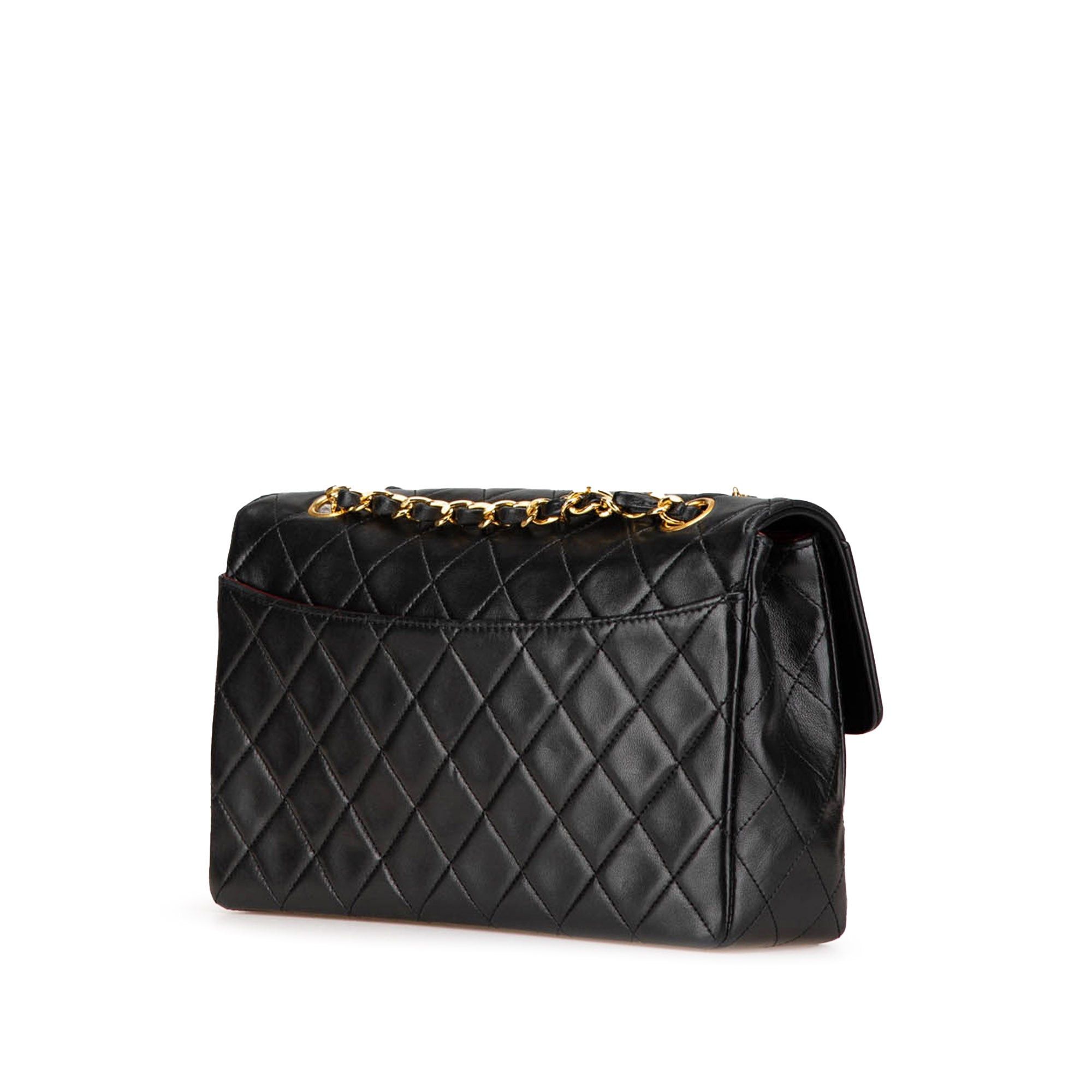 Chanel Chanel Medium CC Quilted Lambskin Single Flap Black Size ONE SIZE - 2 Thumbnail