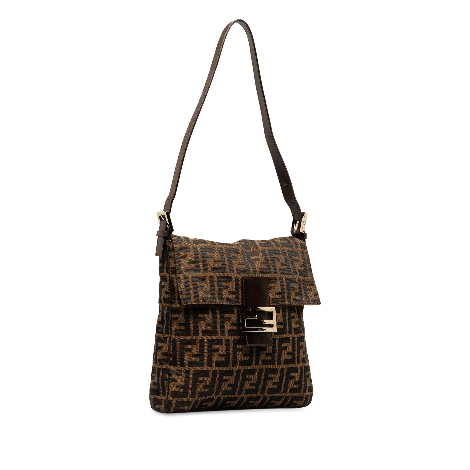 Fendi Fendi Zucca Canvas Shoulder Bag Brown Size ONE SIZE - 2 Thumbnail