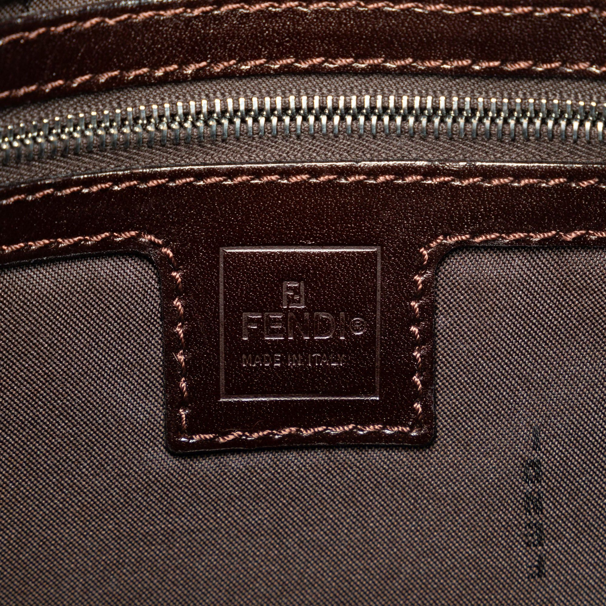 Fendi Fendi Zucca Canvas Shoulder Bag Brown Size ONE SIZE - 6 Thumbnail