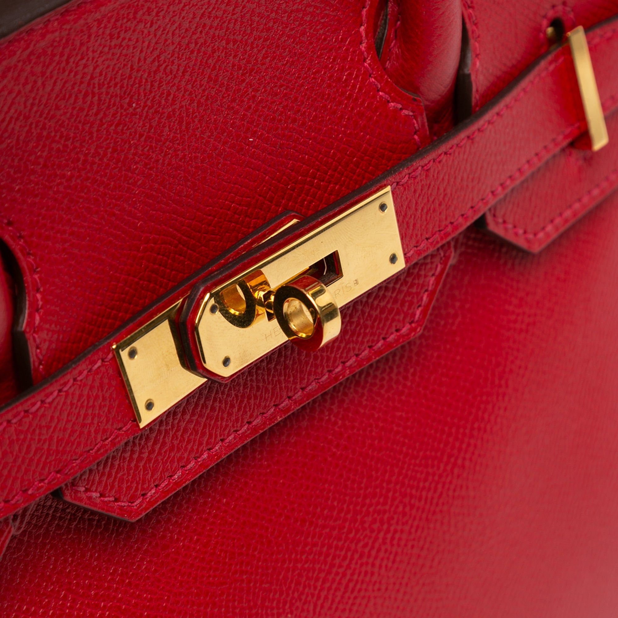 Hermes Hermès Epsom Birkin Retourne 30 Red Size ONE SIZE - 6 Thumbnail