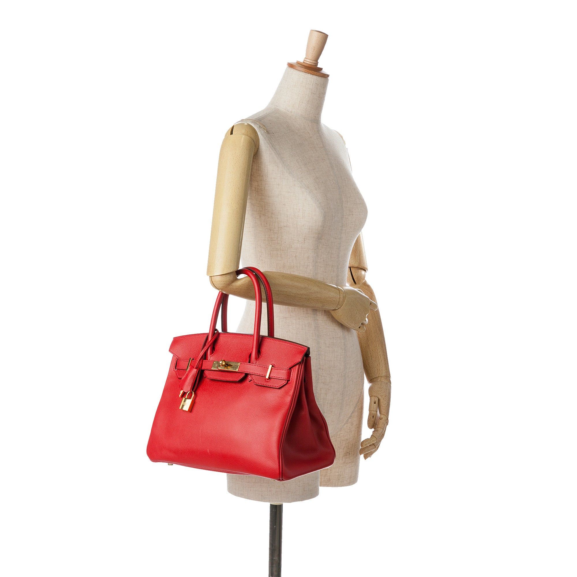 Hermes Hermès Epsom Birkin Retourne 30 Red Size ONE SIZE - 9 Thumbnail
