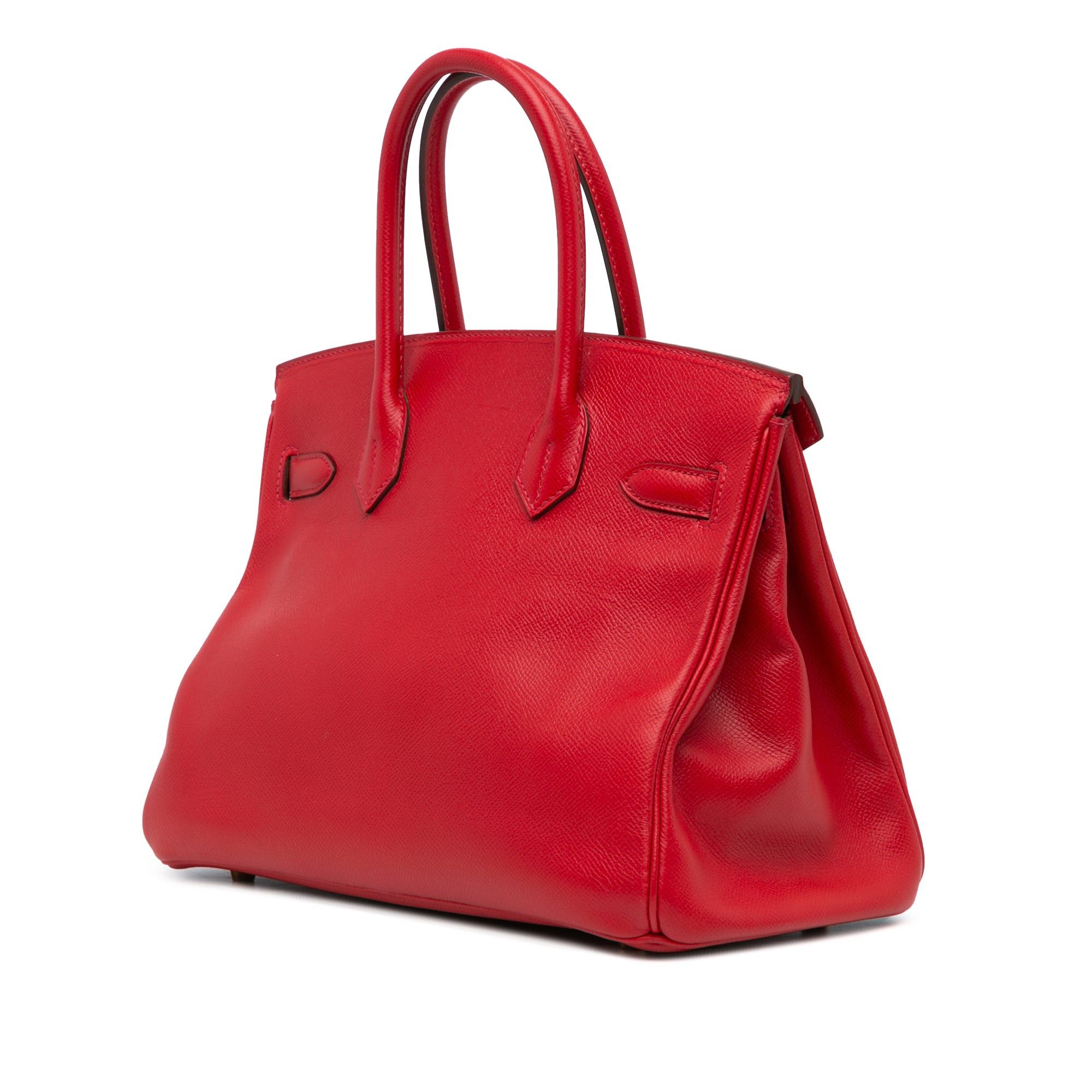 Hermes Hermès Epsom Birkin Retourne 30 Red Size ONE SIZE - 2 Thumbnail