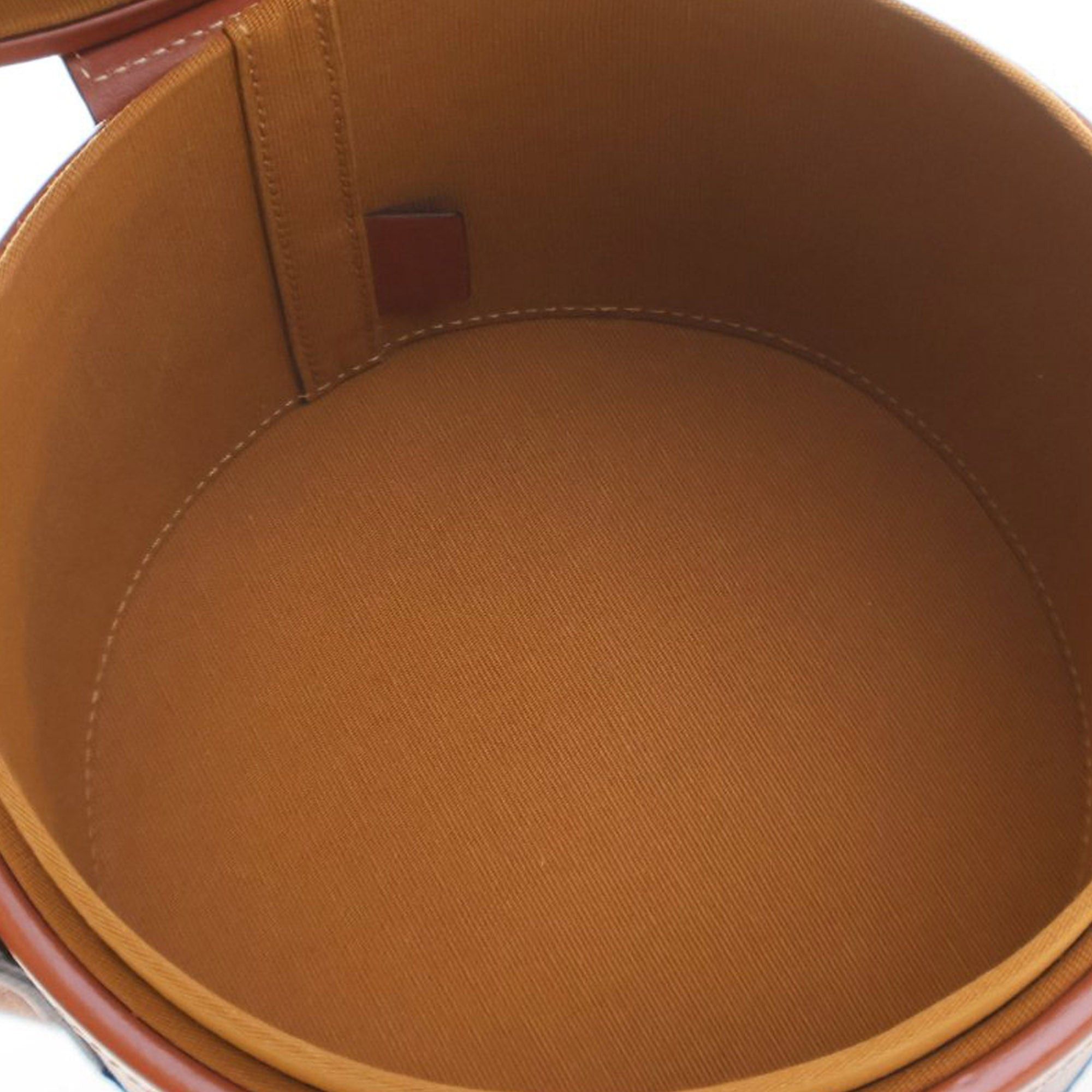 Celine Celine Medium Triomphe Coated Canvas Tambour Crossbody Brown Size ONE SIZE - 8 Thumbnail