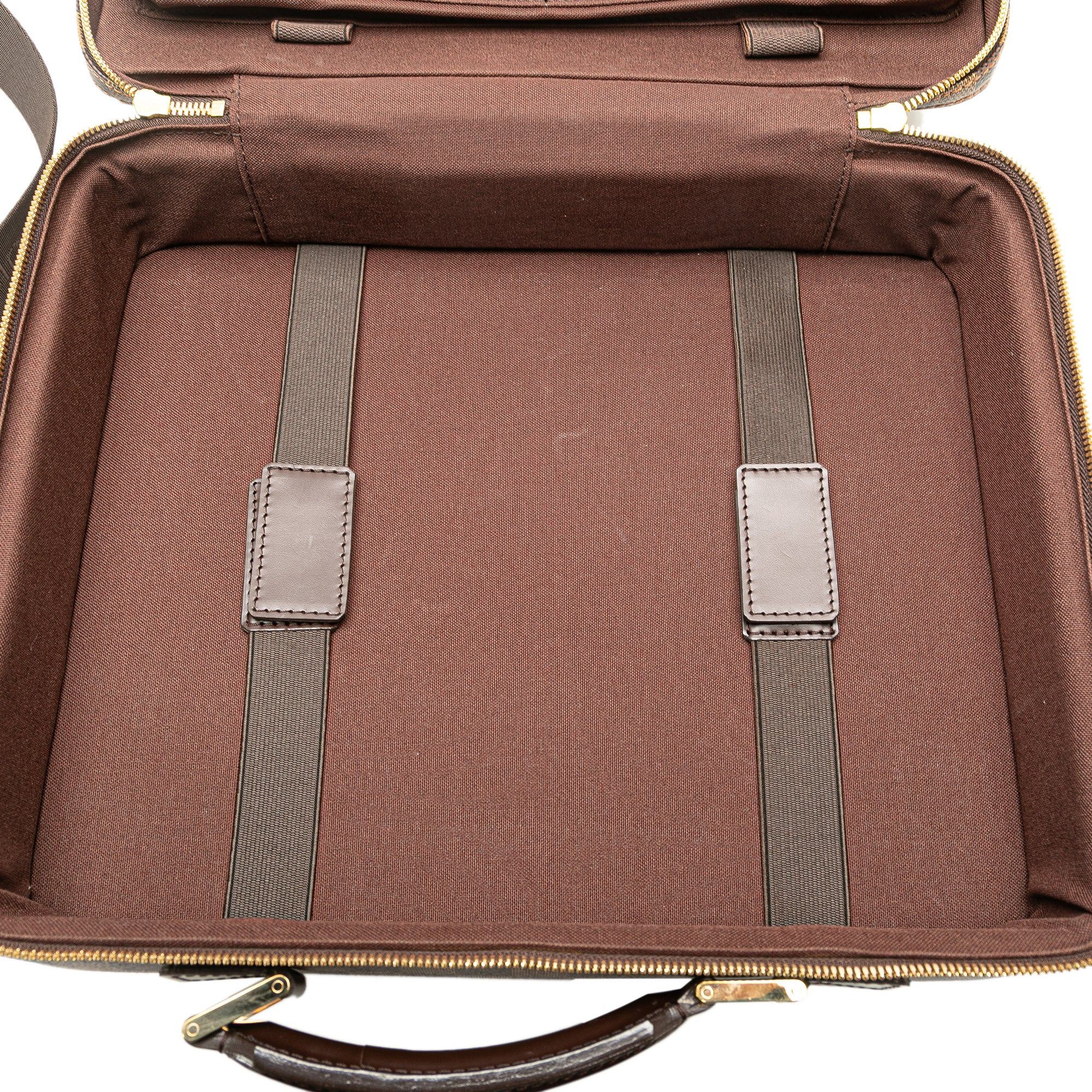 Louis Vuitton Louis Vuitton Damier Ebene Computer Holder Sabana Brown Size ONE SIZE - 4 Thumbnail
