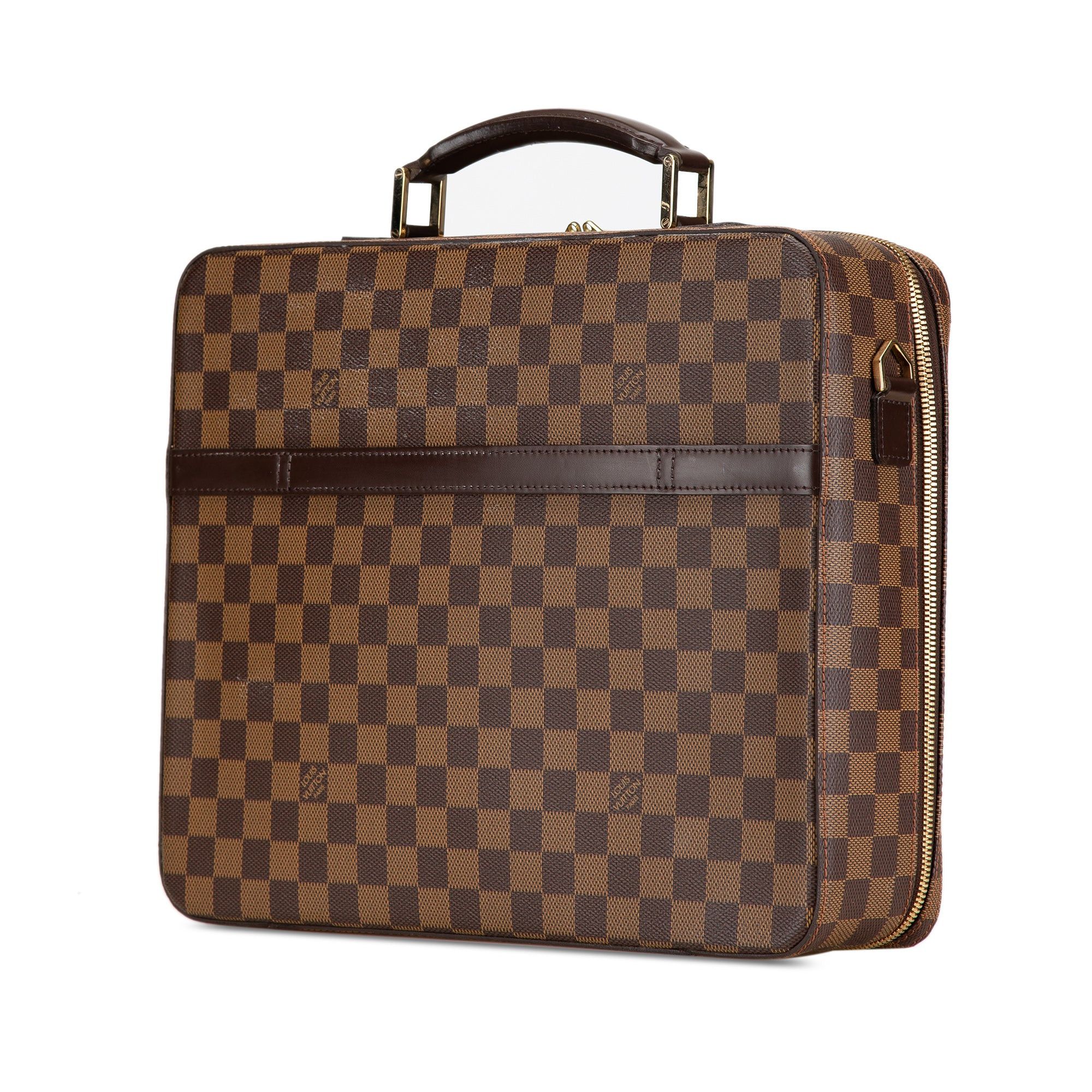 Louis Vuitton Louis Vuitton Damier Ebene Computer Holder Sabana Brown Size ONE SIZE - 2 Thumbnail